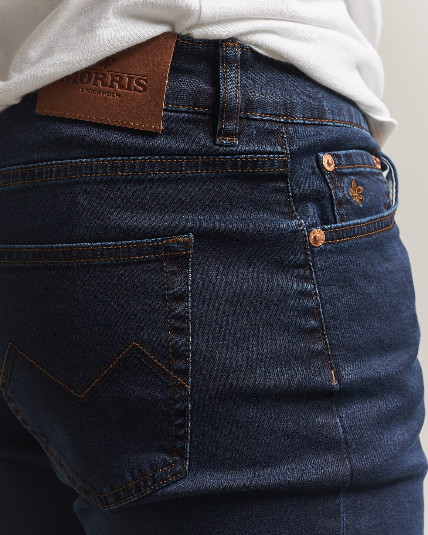 Herren | Jeans | Morris | Steve Satin Jeans Rinse Wash