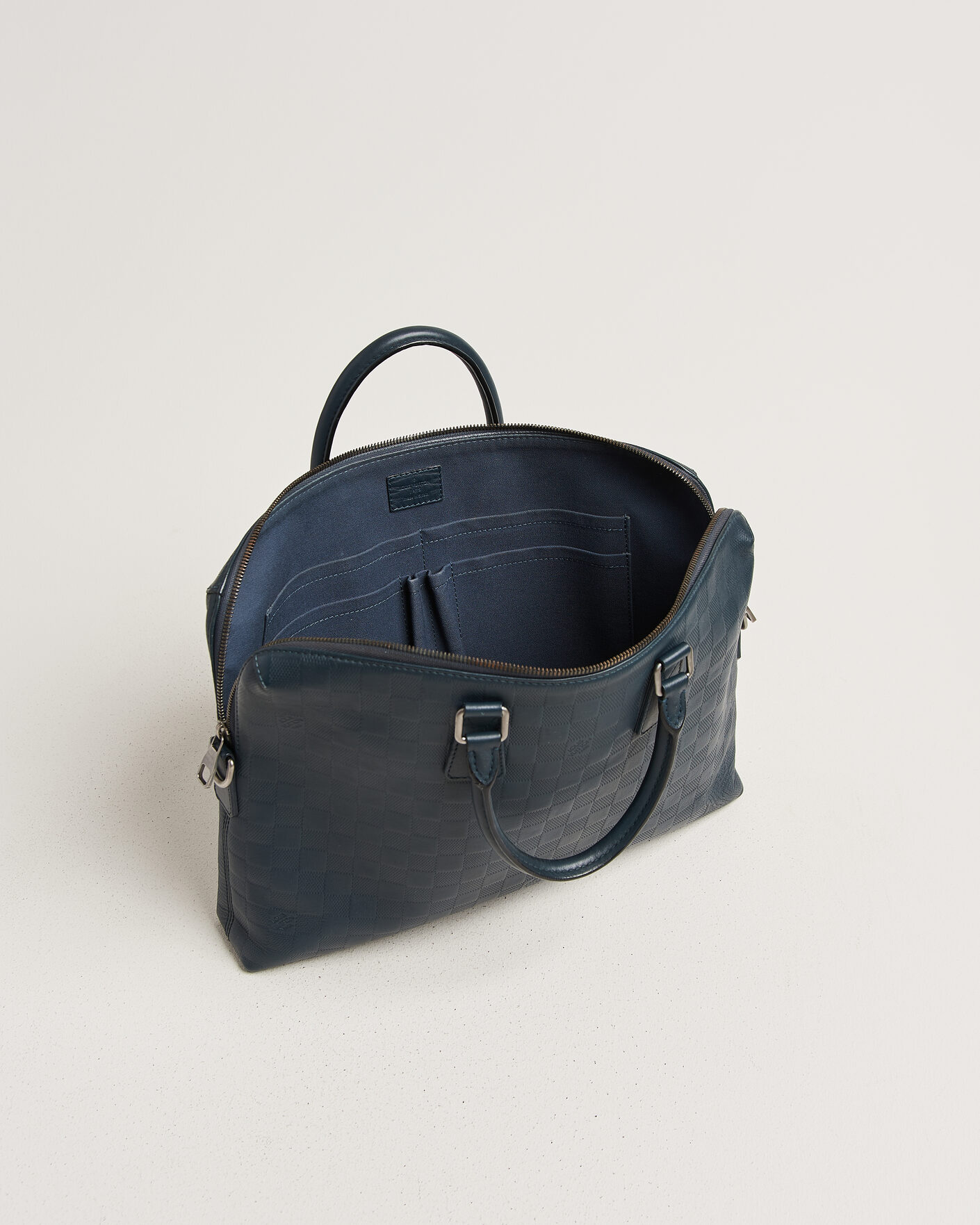 Herren | Pre-Owned & Vintage Bags | Louis Vuitton Pre-Owned | Porte Documents Bag Damier Infini Onyx