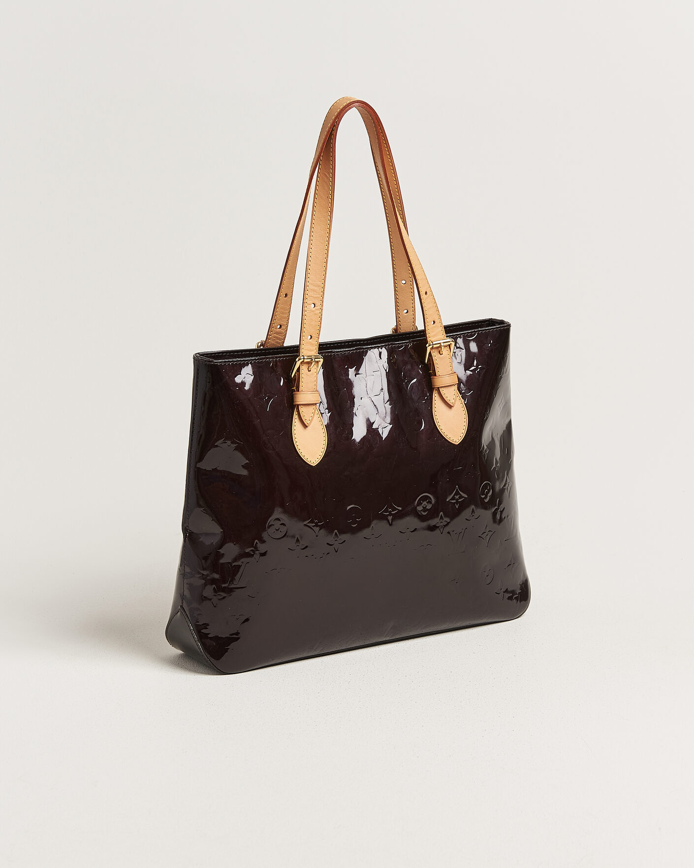 Herren | Pre-Owned & Vintage Bags | Louis Vuitton Pre-Owned | Brentwood Tote Bag Vernis Leather Burgundy
