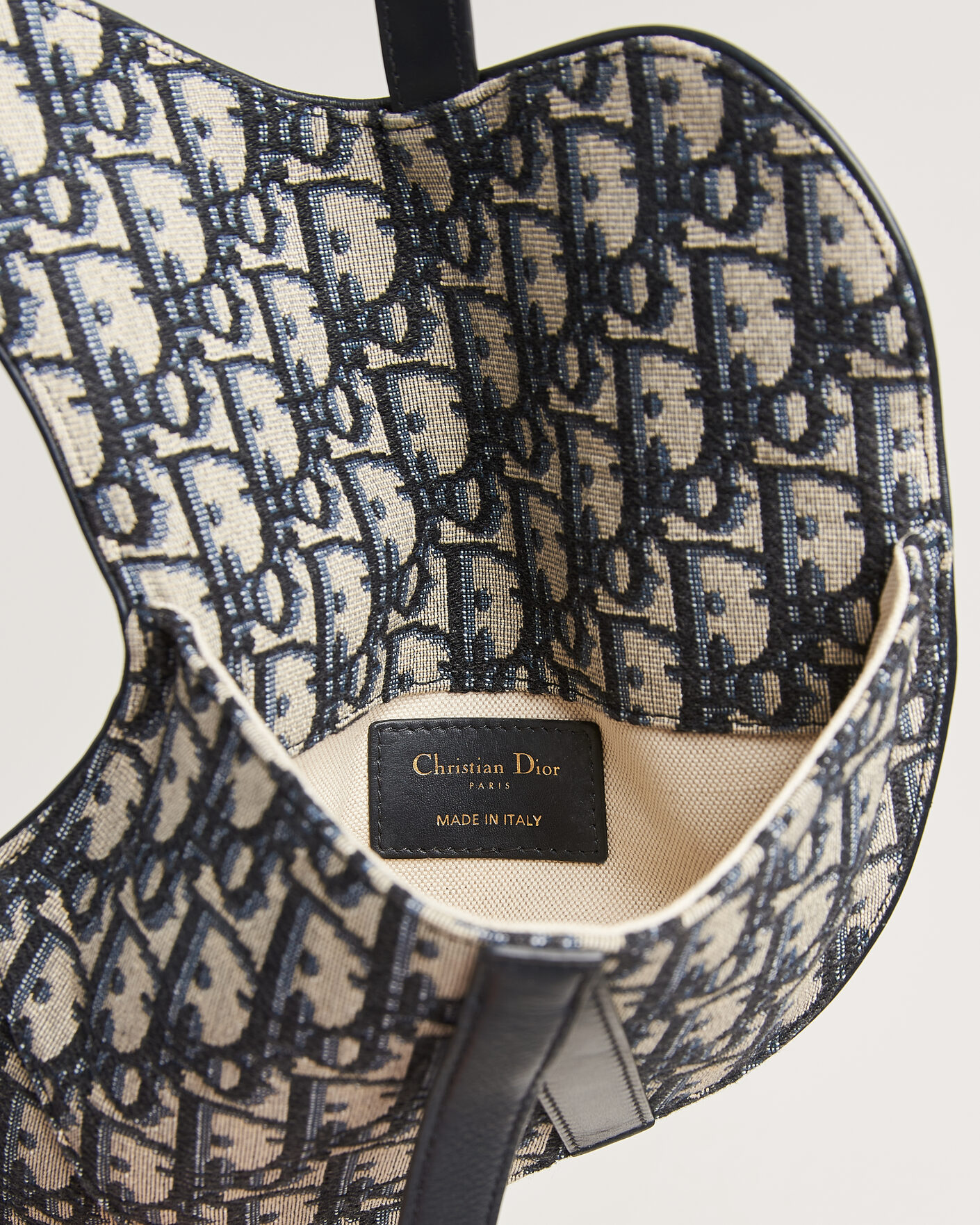 Herren | Pre-Owned & Vintage Bags | Dior Pre-Owned | Saddle Belt Bag Oblique Jacquard Blue