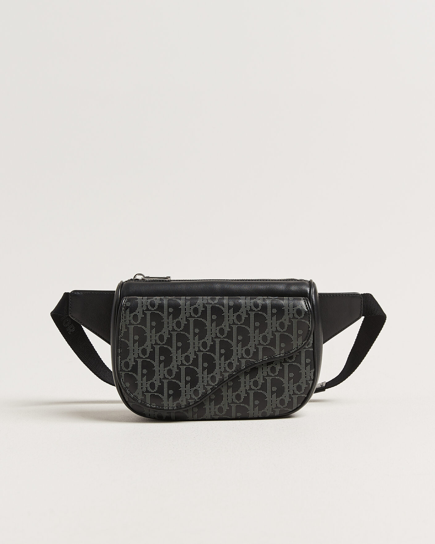 Herren | Pre-Owned & Vintage Bags | Dior Pre-Owned | Saddle Bag Oblique Leather Black