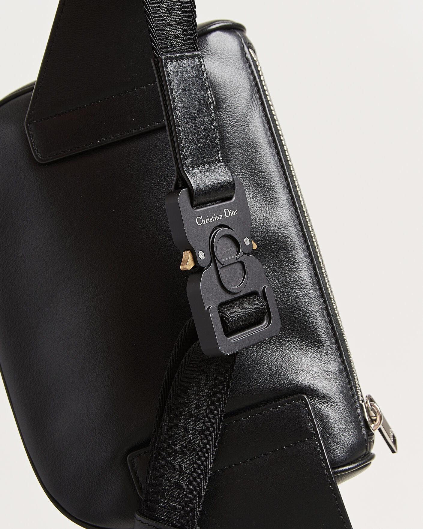 Herren | Pre-Owned & Vintage Bags | Dior Pre-Owned | Saddle Bag Oblique Leather Black