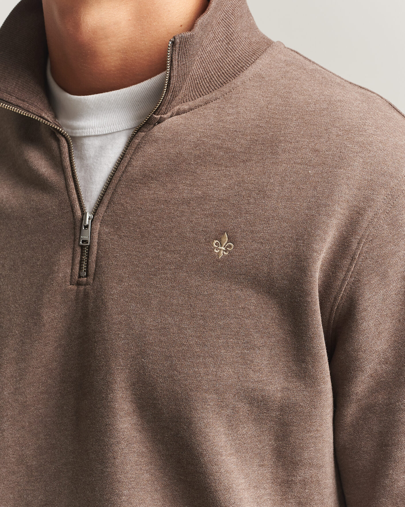 Herren | Pullover | Morris | Brandon Lily Half Zip Brown
