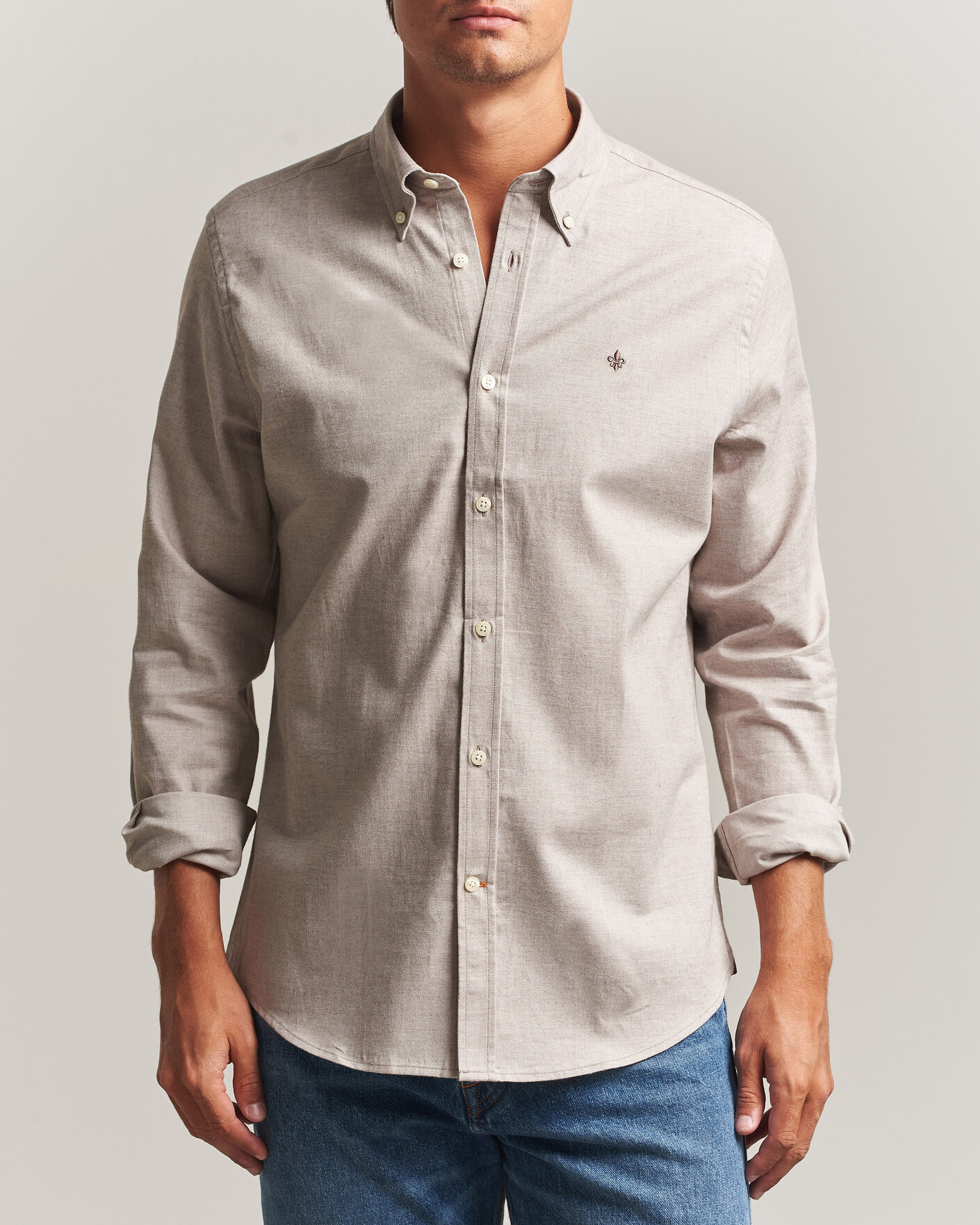 Herren | Hemden | Morris | Watts Flannel Shirt Khaki