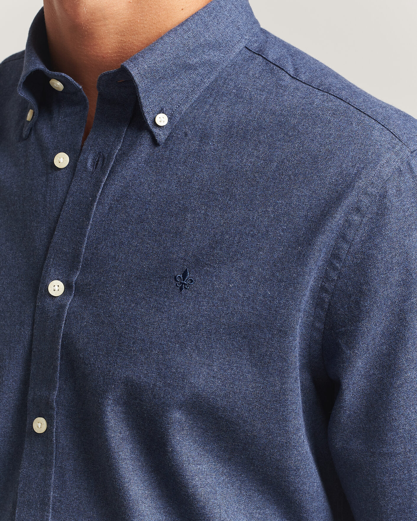 Herren | Hemden | Morris | Watts Flannel Shirt Navy
