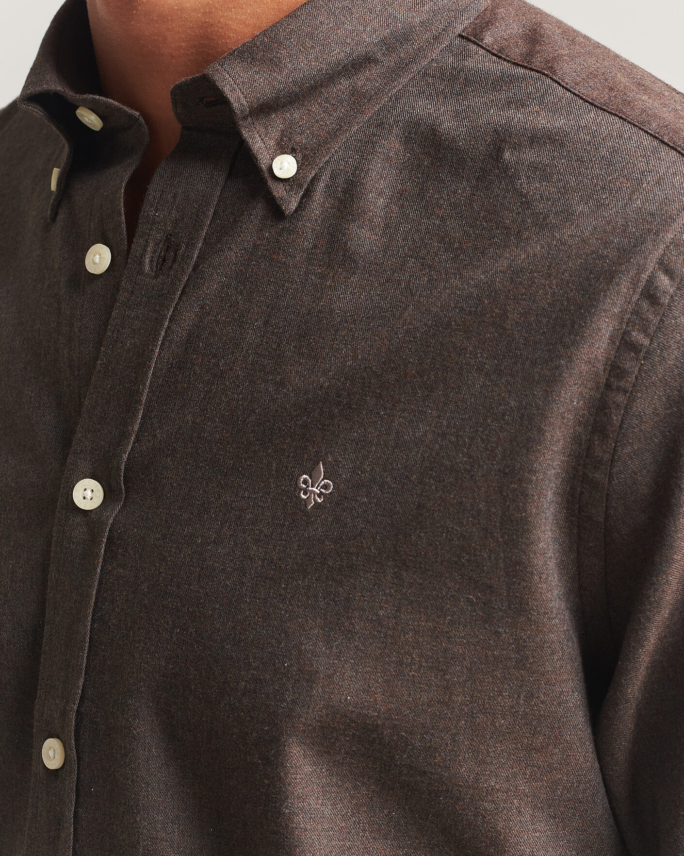 Herren | Hemden | Morris | Watts Flannel Shirt Brown