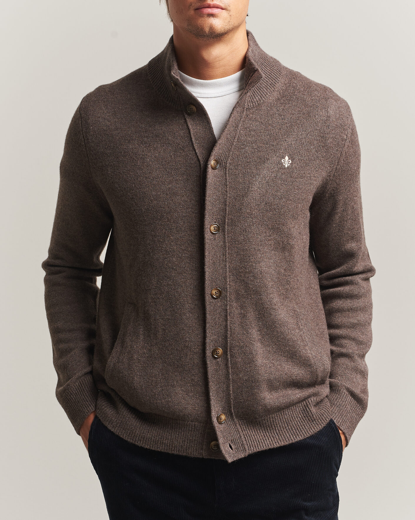 Herren | Pullover | Morris | Hertford Button Cardigan Brown