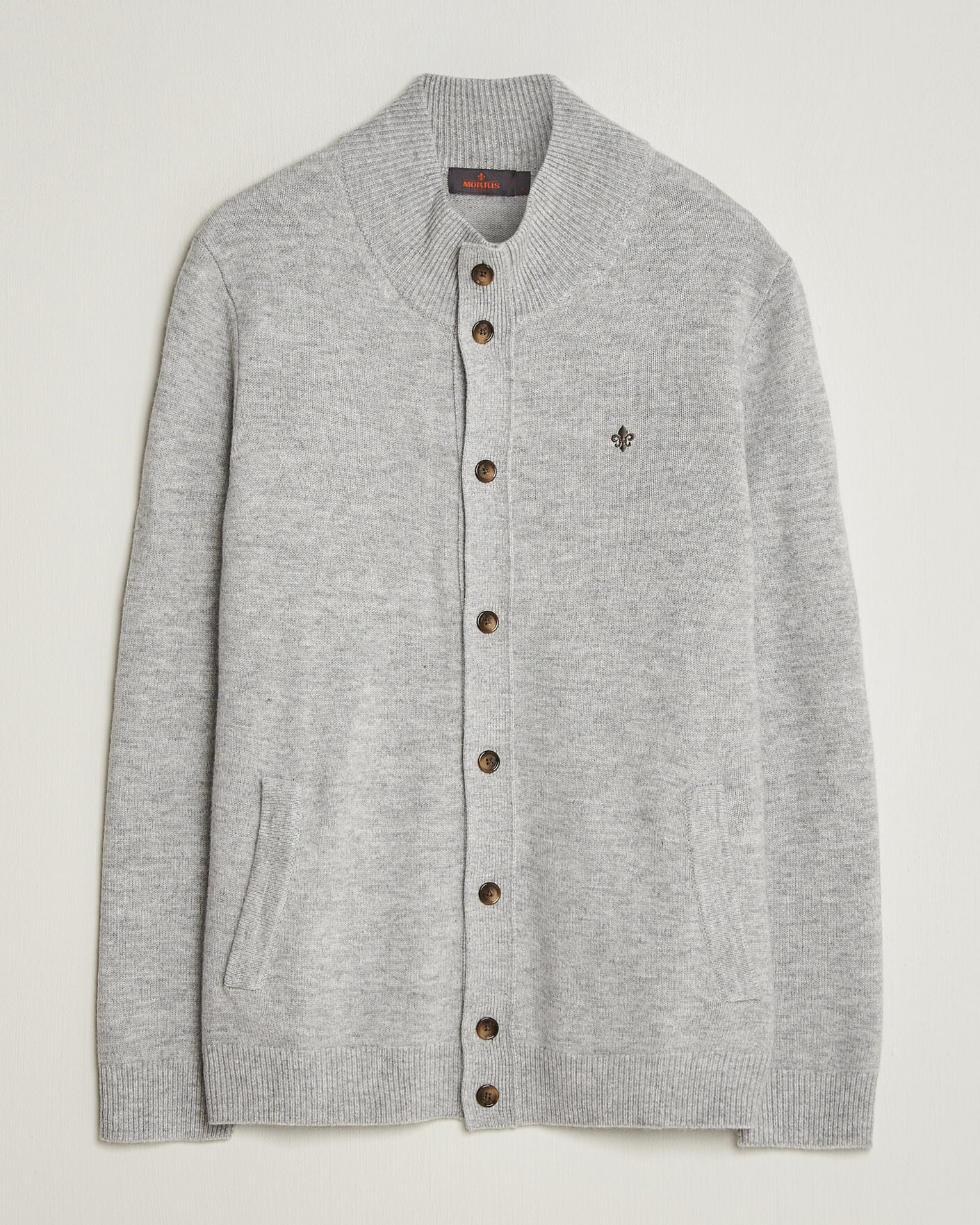 Herren | Pullover | Morris | Hertford Button Cardigan Grey