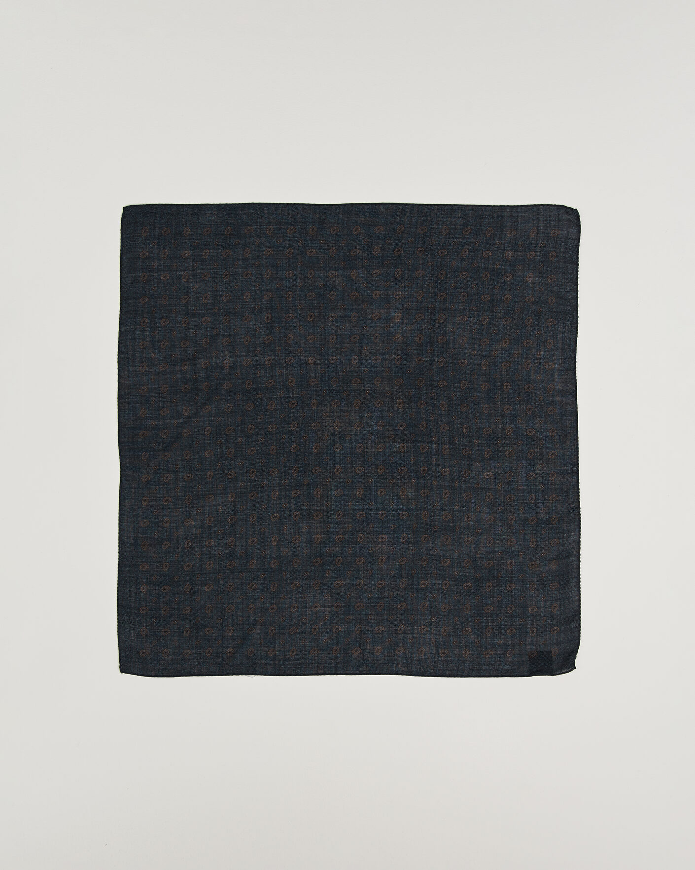 Herren | Tücher | Amanda Christensen | Wool Printed Paisley Bandana Navy