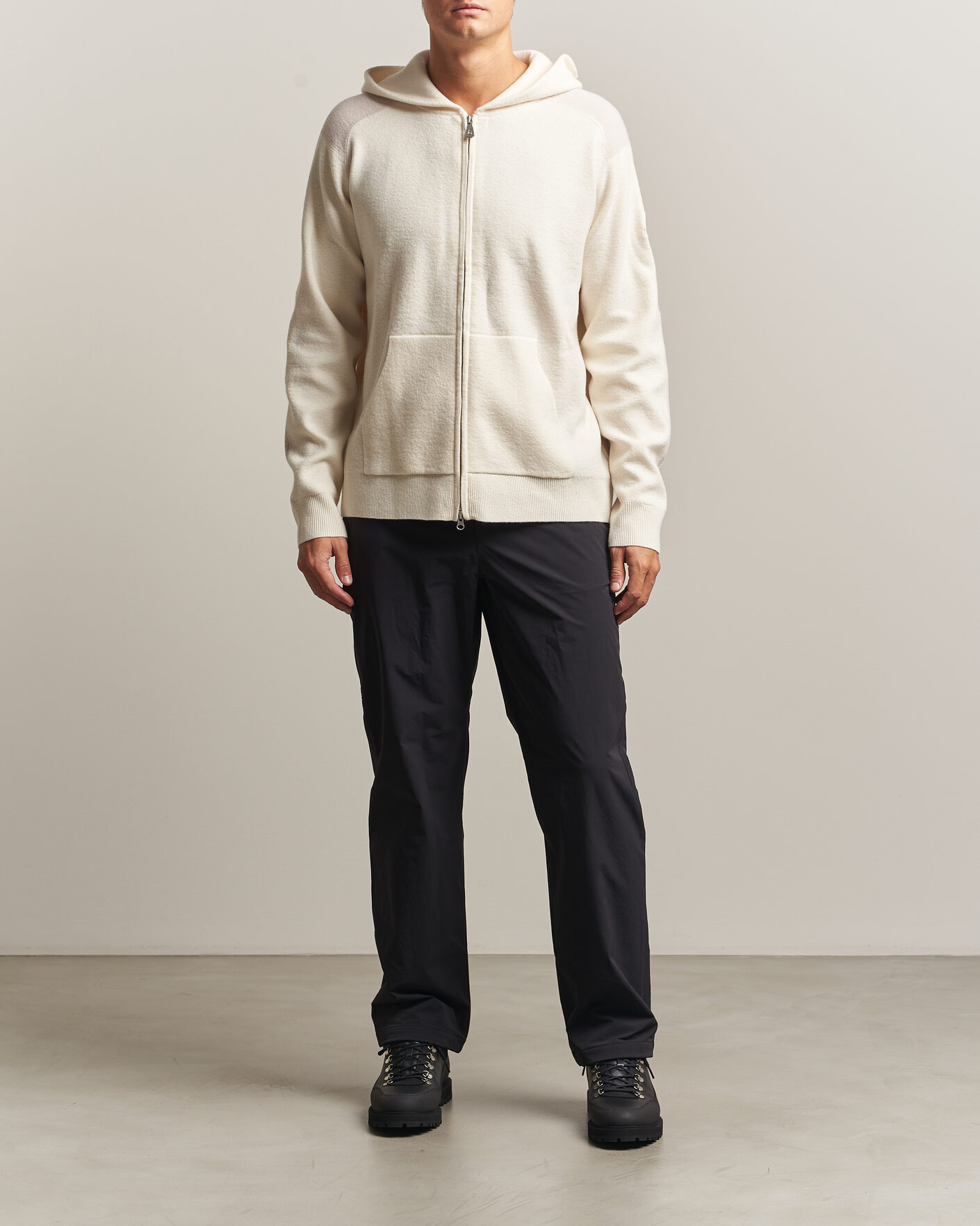 Herren | Pullover | Sail Racing | Spine Wool Knitted Full Zip Hoodie Off White