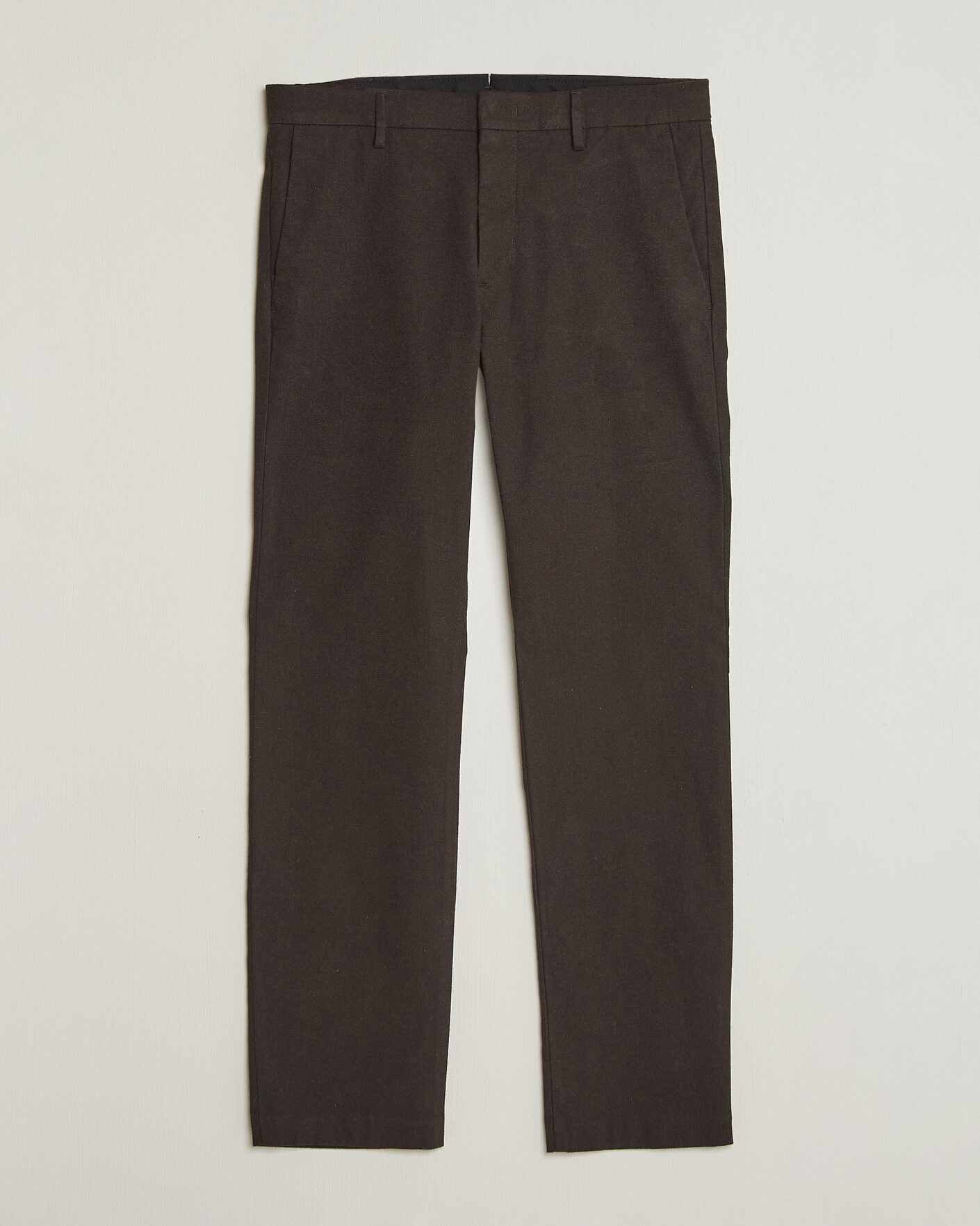 Herren | Hosen | NN07 | Theo Brushed Cotton Trousers Deep Truffle