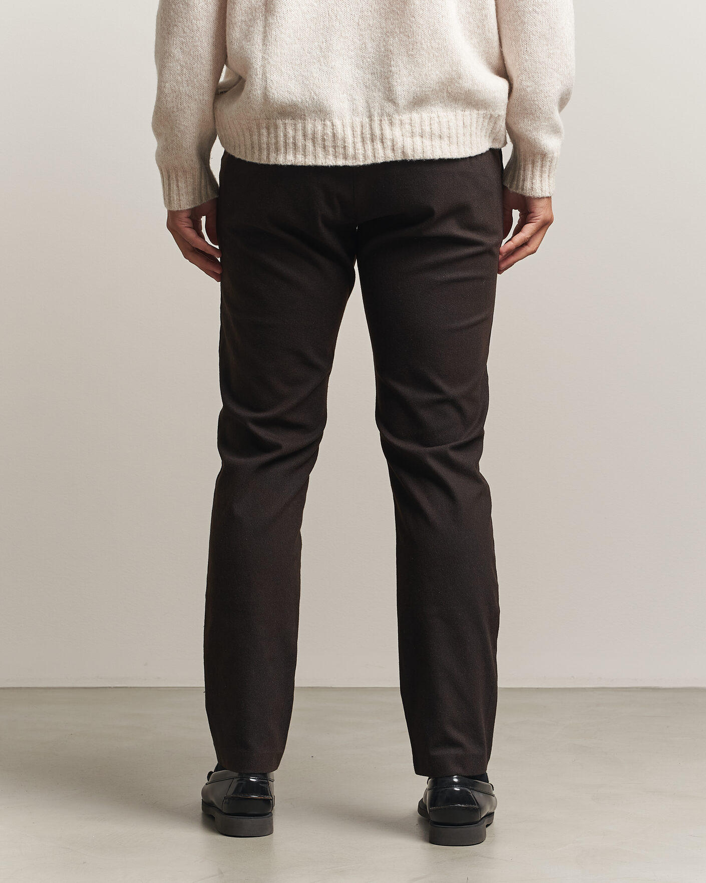 Herren | Hosen | NN07 | Theo Brushed Cotton Trousers Deep Truffle