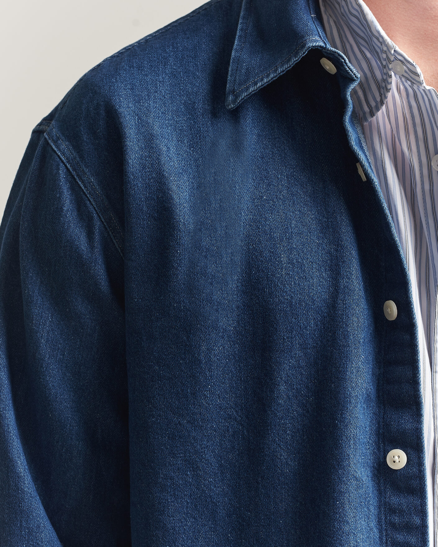 Herren | Hemden | NN07 | Casper Denim Overshirt Medium Indigo