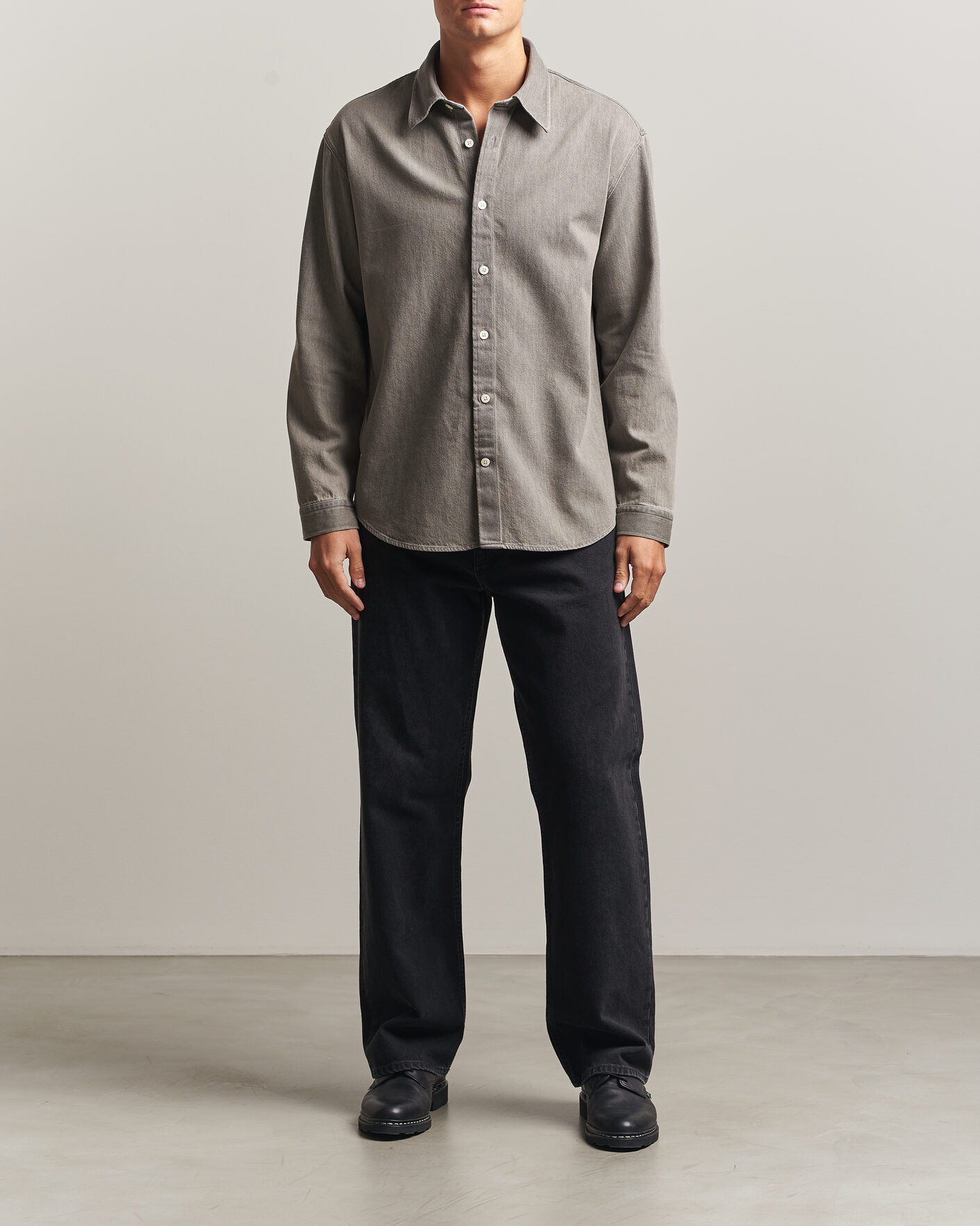Herren | Hemden | NN07 | Casper Denim Overshirt Grey