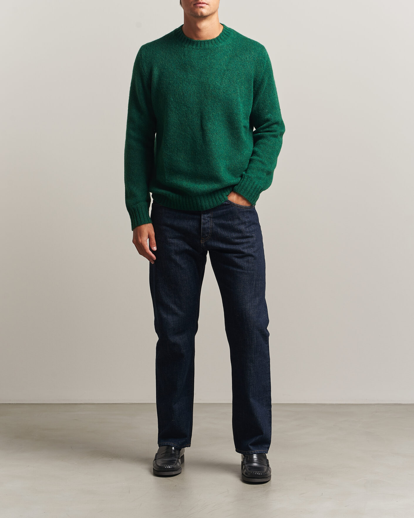 Herren | Pullover | NN07 | Lee Wool Knitted Sweater Eden Green