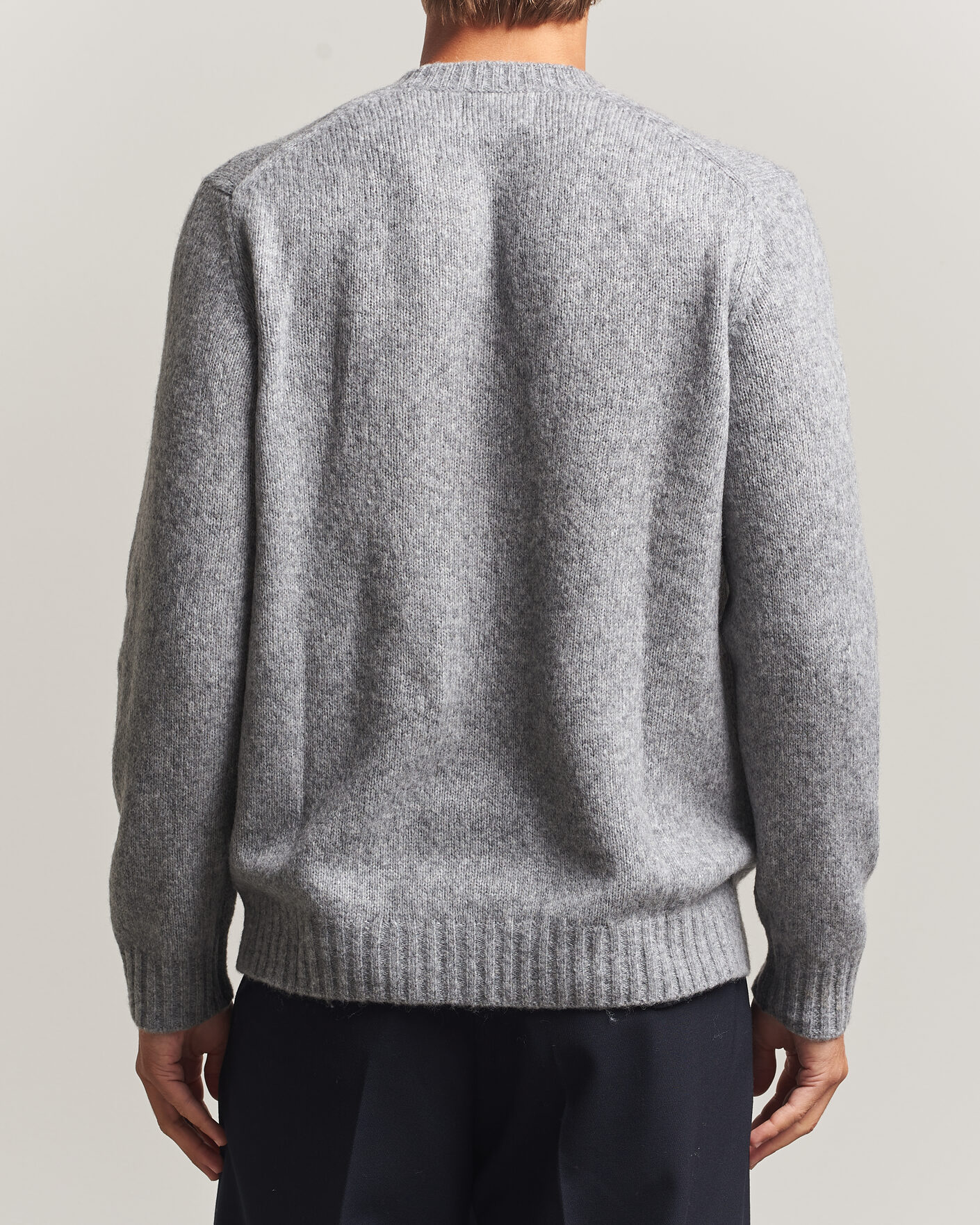 Herren | Pullover | NN07 | Lee Wool Knitted Sweater Grey Melange