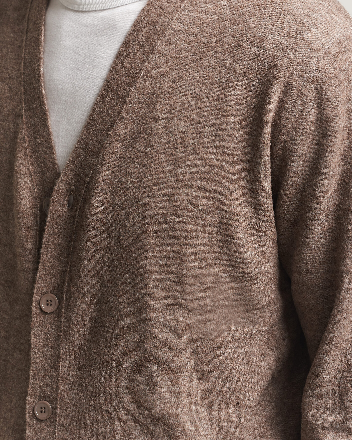 Herren | Pullover | NN07 | Gavin Brushed Wool Knitted Cardigan Desert Clay