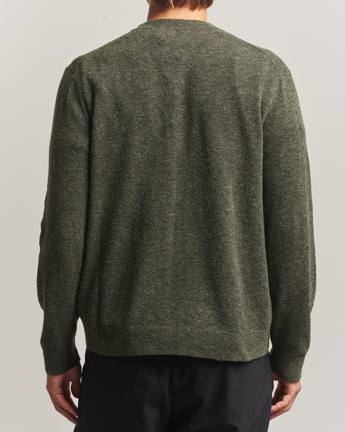 Herren | Pullover | NN07 | Gavin Brushed Wool Knitted Cardigan Dark Army