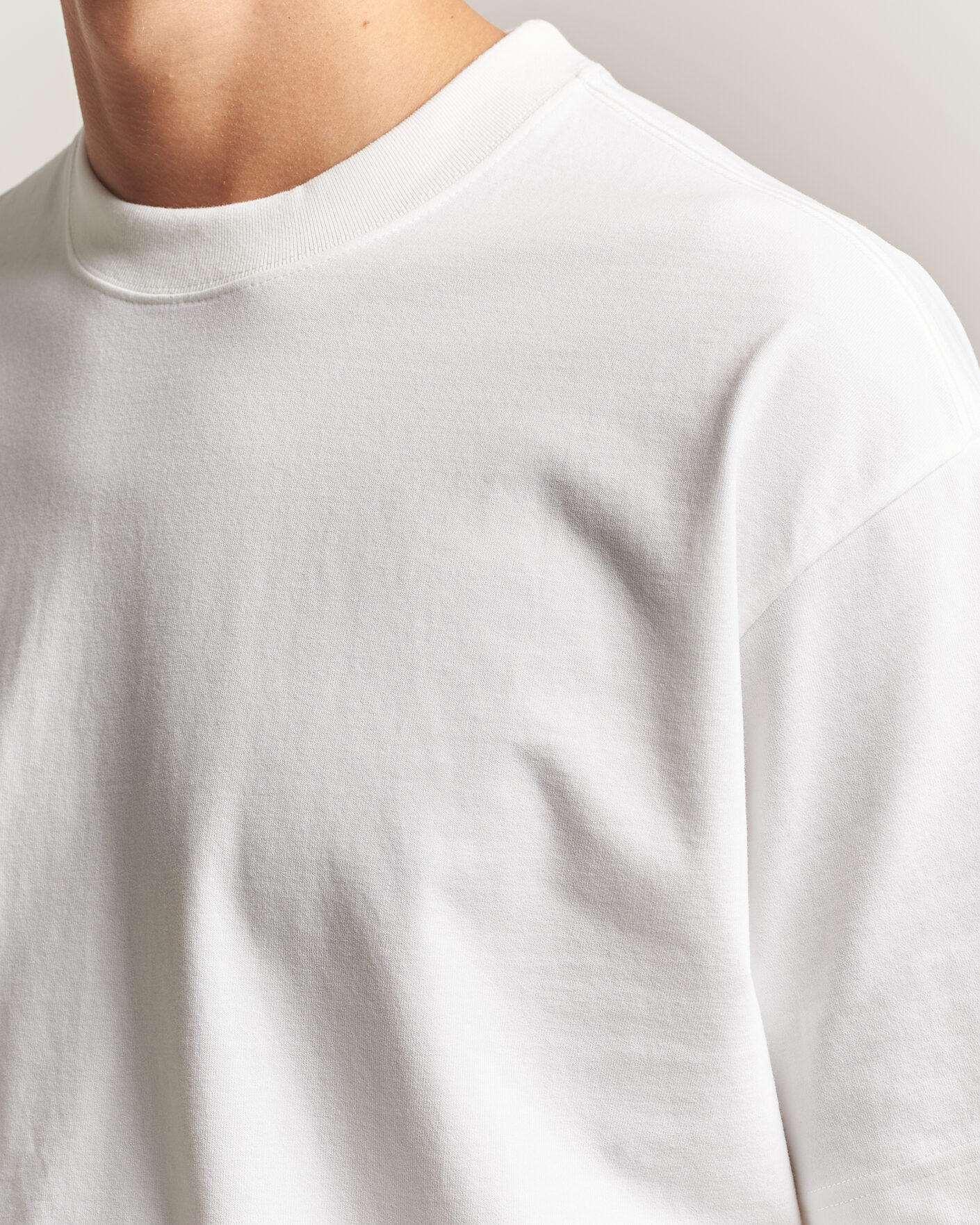 Herren | T-Shirts | NN07 | David Heavy Crew Neck T-Shirt White