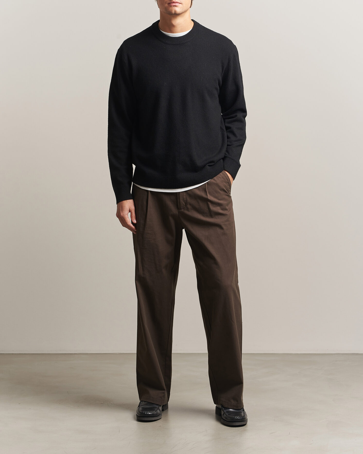 Herren | Pullover | NN07 | Raz Lambswool Knitted Sweater Black