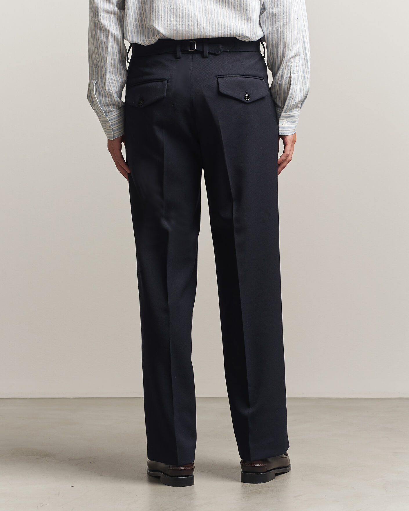 Herren | Hosen | NN07 | Justin Wool Pleated Suit Trousers Deep Navy