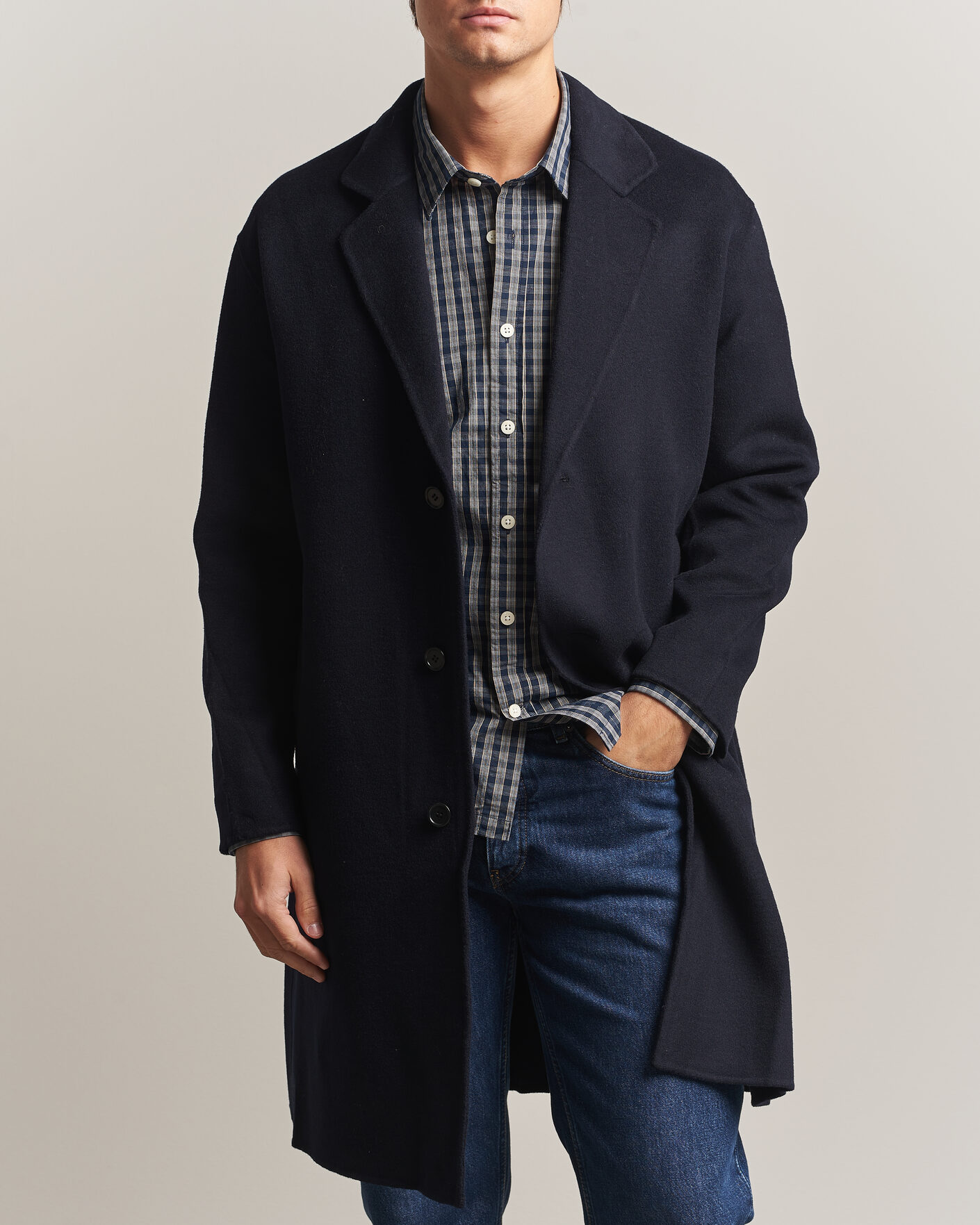 Herren | Jacken | NN07 | Kendrick Wool Coat Navy Blue
