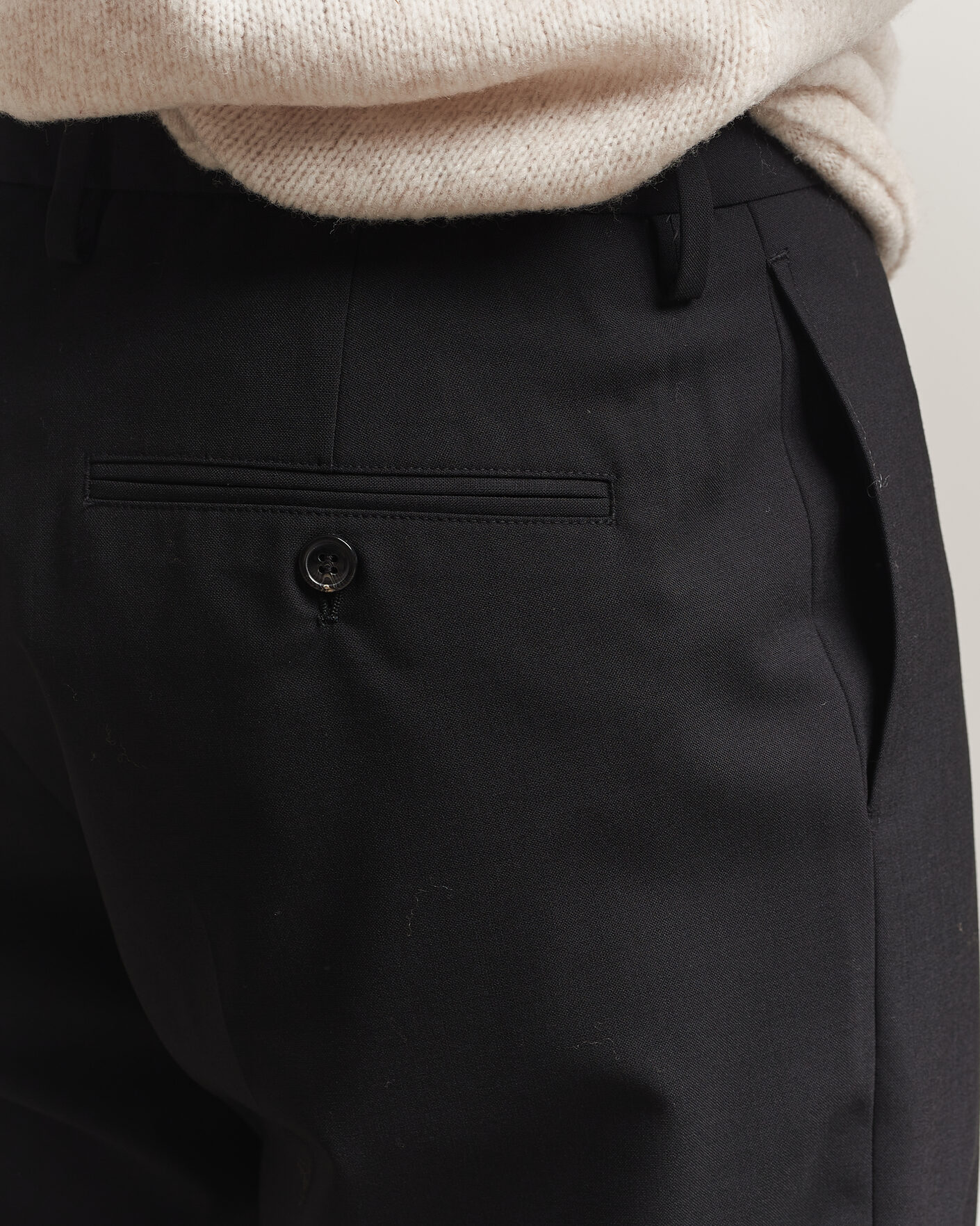 Herren | Hosen | NN07 | Brendan Wool Drawstring Trousers Black