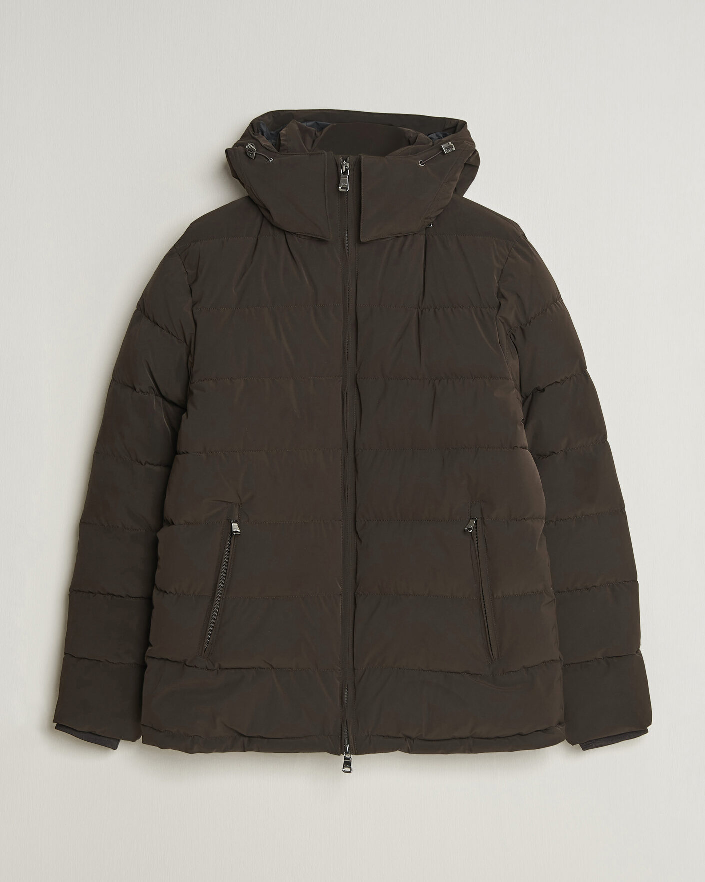 Herren | Jacken | Oscar Jacobson | Hooded Puffer Jacket Brown