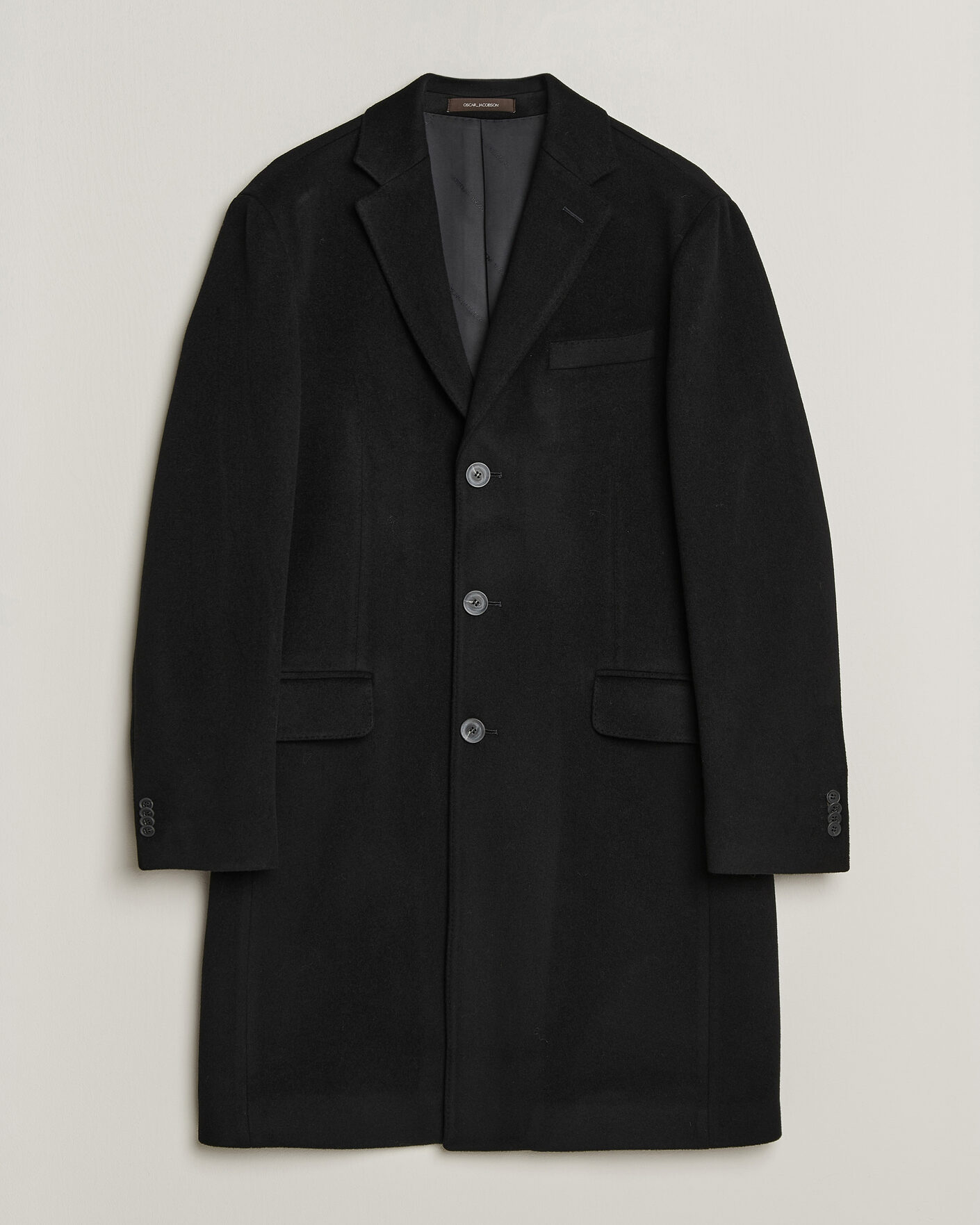 Herren | Jacken | Oscar Jacobson | Sergio Wool Coat Black