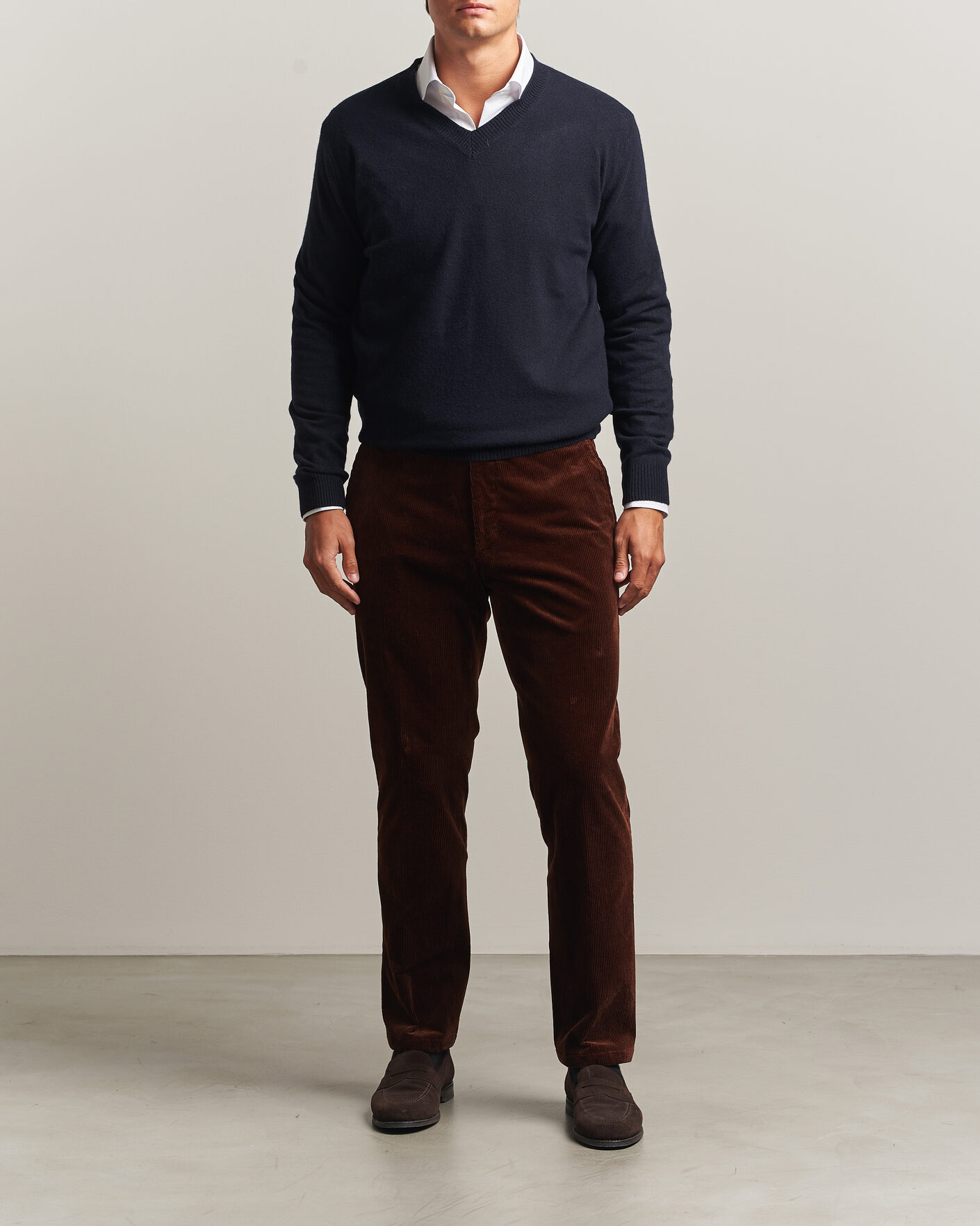 Herren | Hosen | Oscar Jacobson | Dandy Corduroy Trousers Brown
