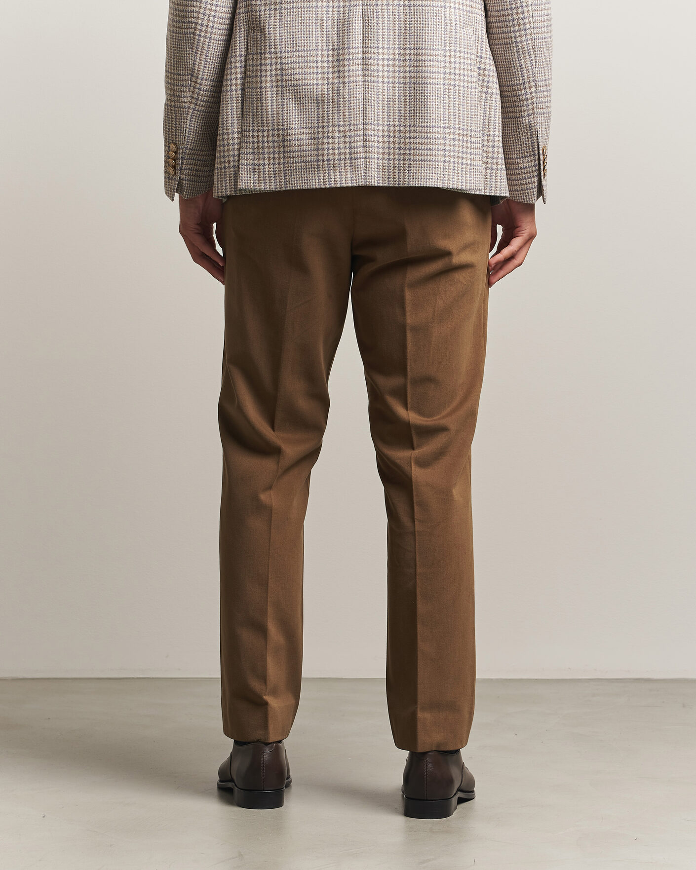 Herren | Hosen | Oscar Jacobson | Dandy Brushed Cotton Trousers Camel