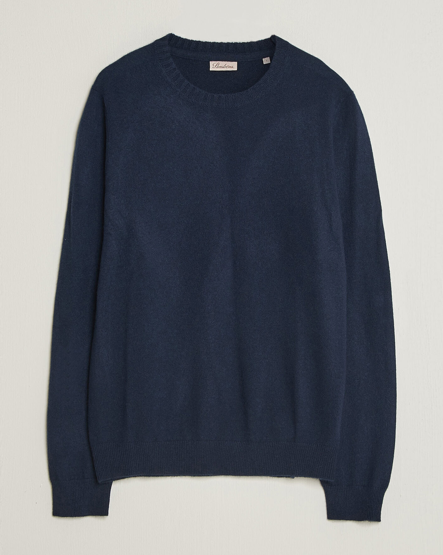 Herren | Pullover | Stenströms | Cashmere Crewneck Navy