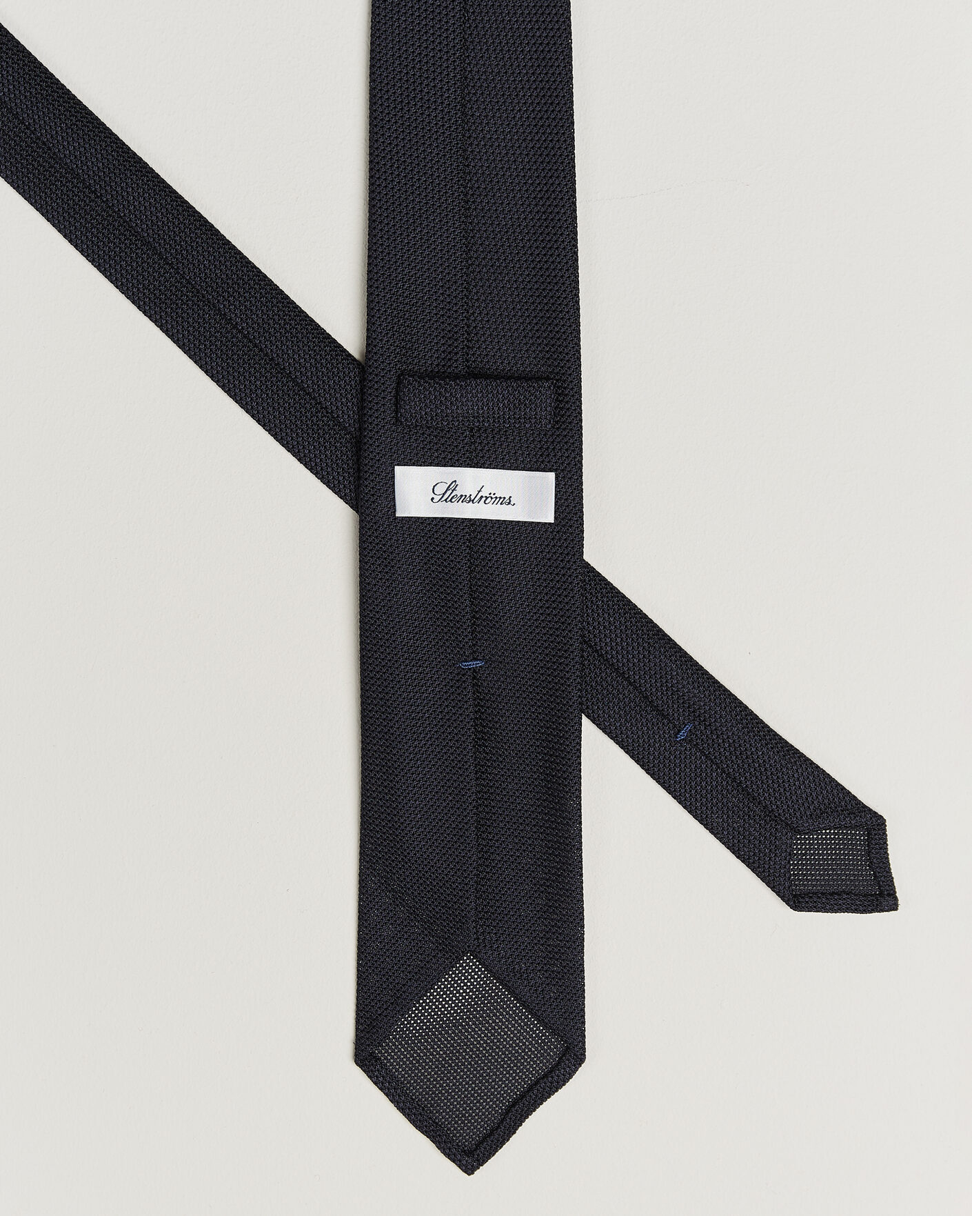 Herren | Krawatten | Stenströms | Silk Grenadine Tie 7,5cm Navy