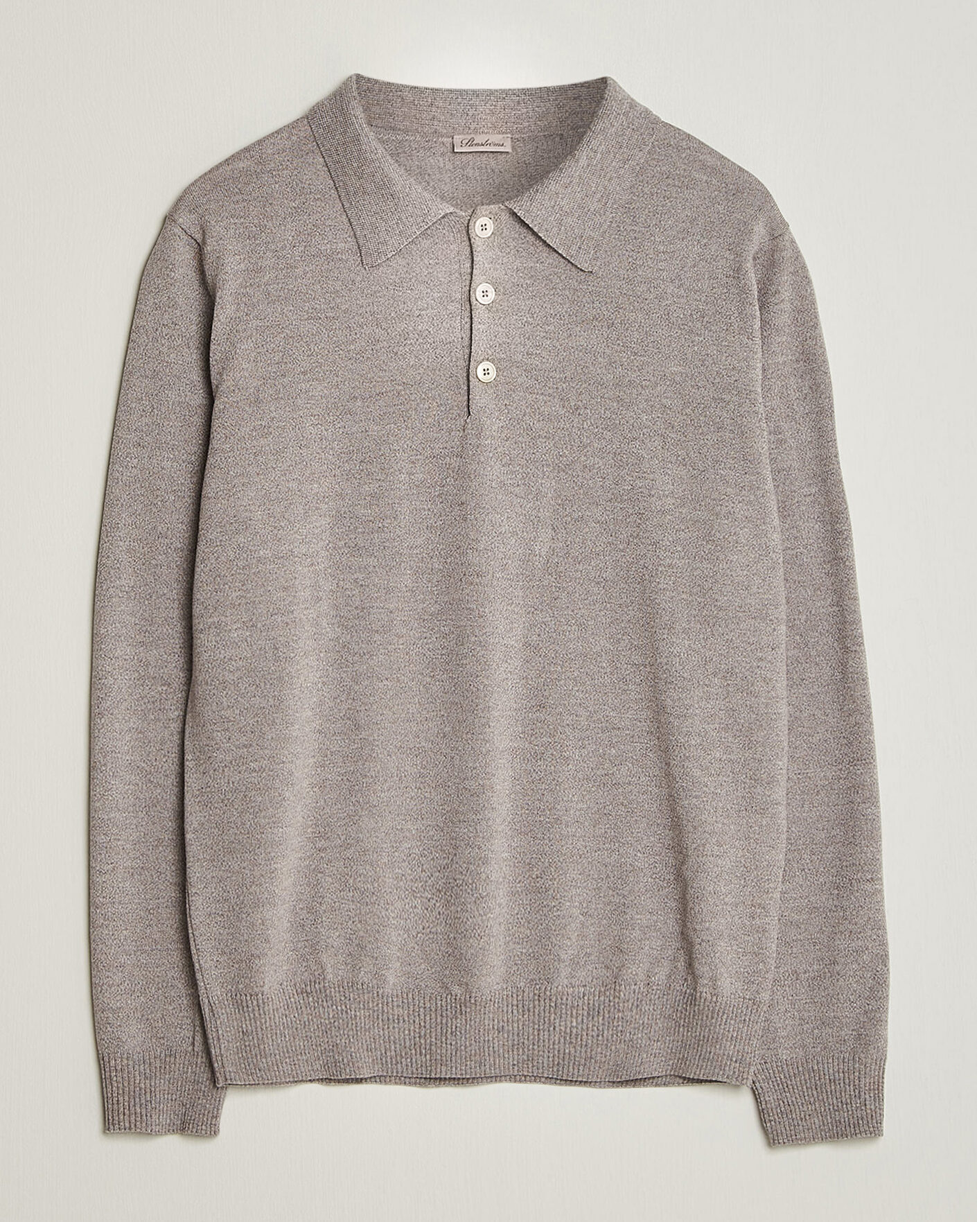 Herren | Pullover | Stenströms | Merino Polo Beige