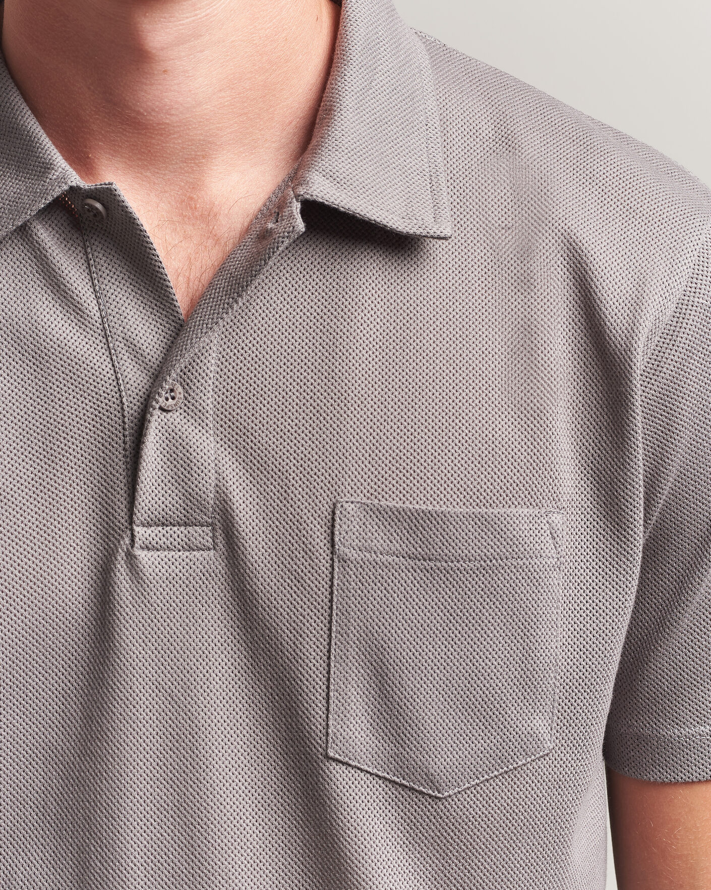 Herren | Poloshirts | Sunspel | Riviera Polo Shirt Smoke Grey