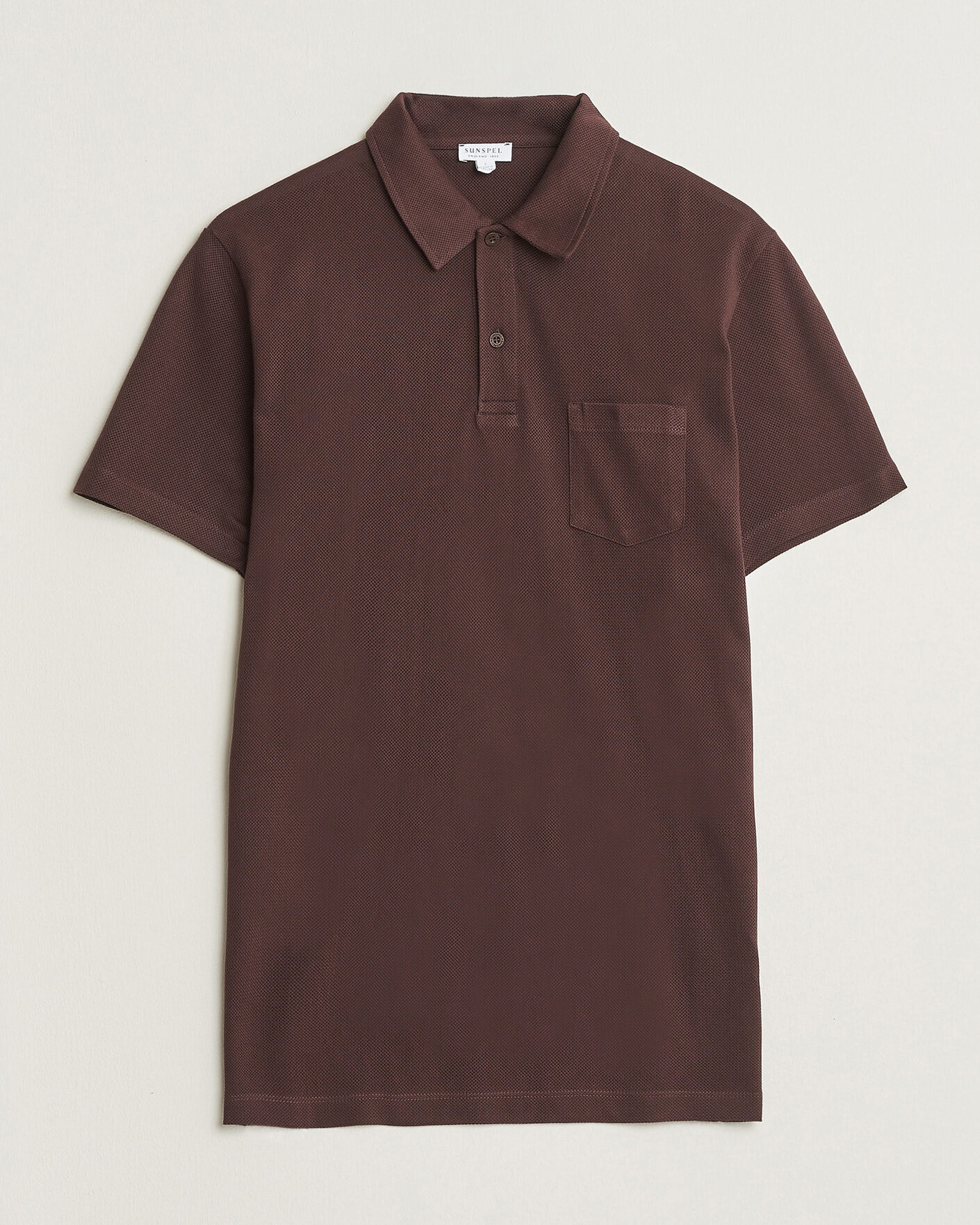 Herren | Poloshirts | Sunspel | Riviera Polo Shirt Dark Brown