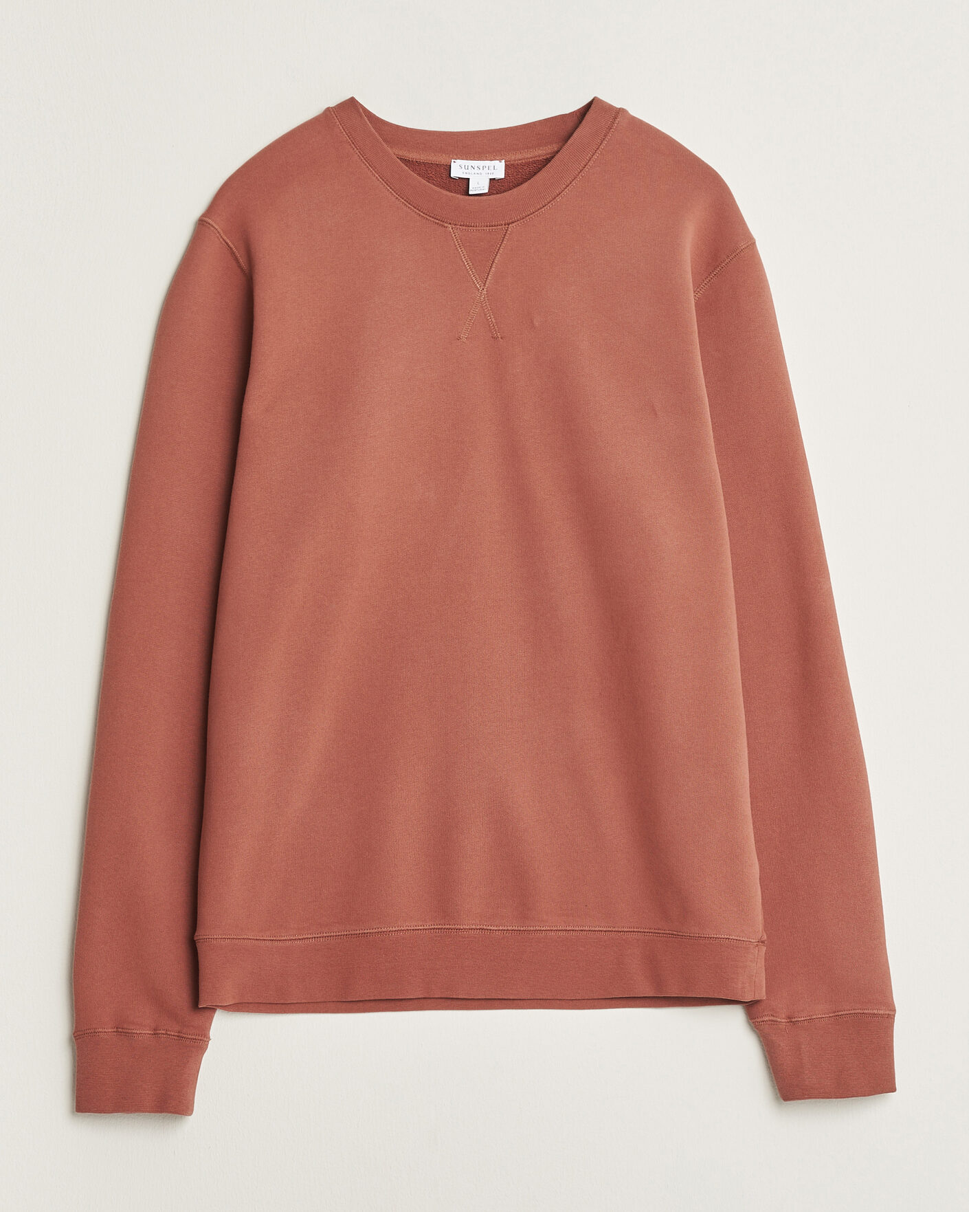 Herren | Pullover | Sunspel | Loopback Sweatshirt Dark Tabacco