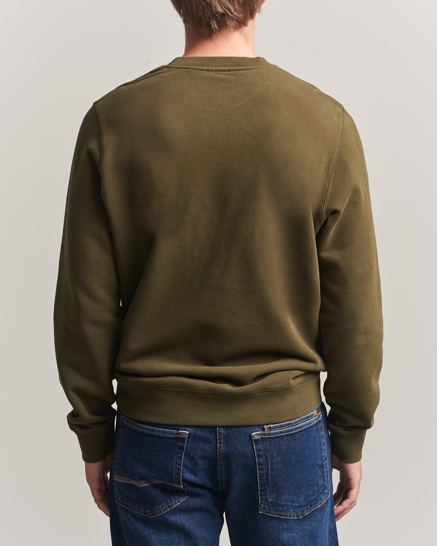 Herren | Pullover | Sunspel | Loopback Sweatshirt Loden Green