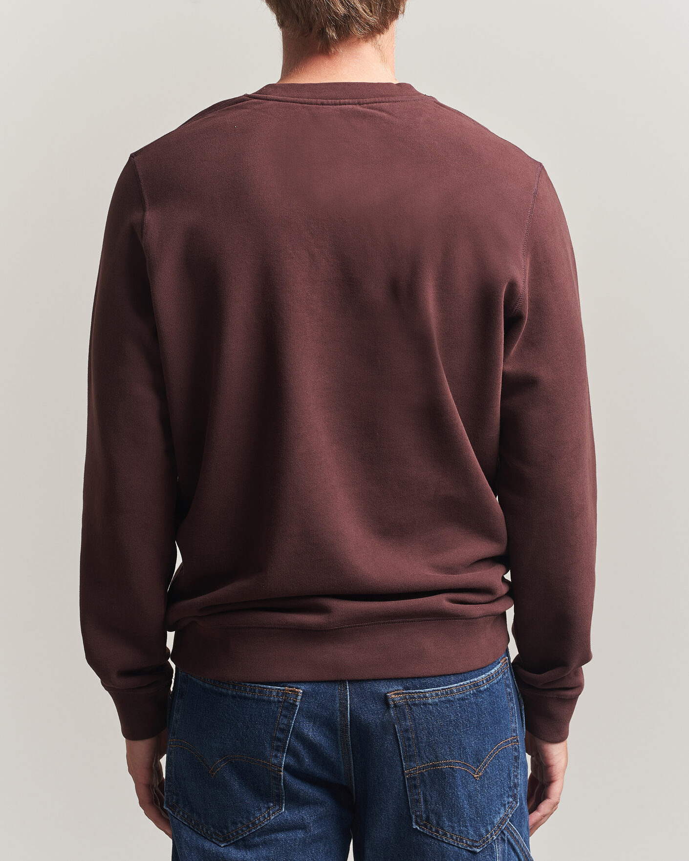 Herren | Pullover | Sunspel | Loopback Sweatshirt Dark Brown