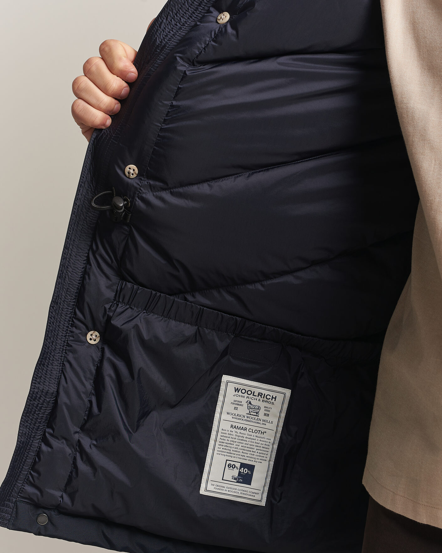 Herren | Jacken | Woolrich | Arctic Parka No Fur Melton Blue