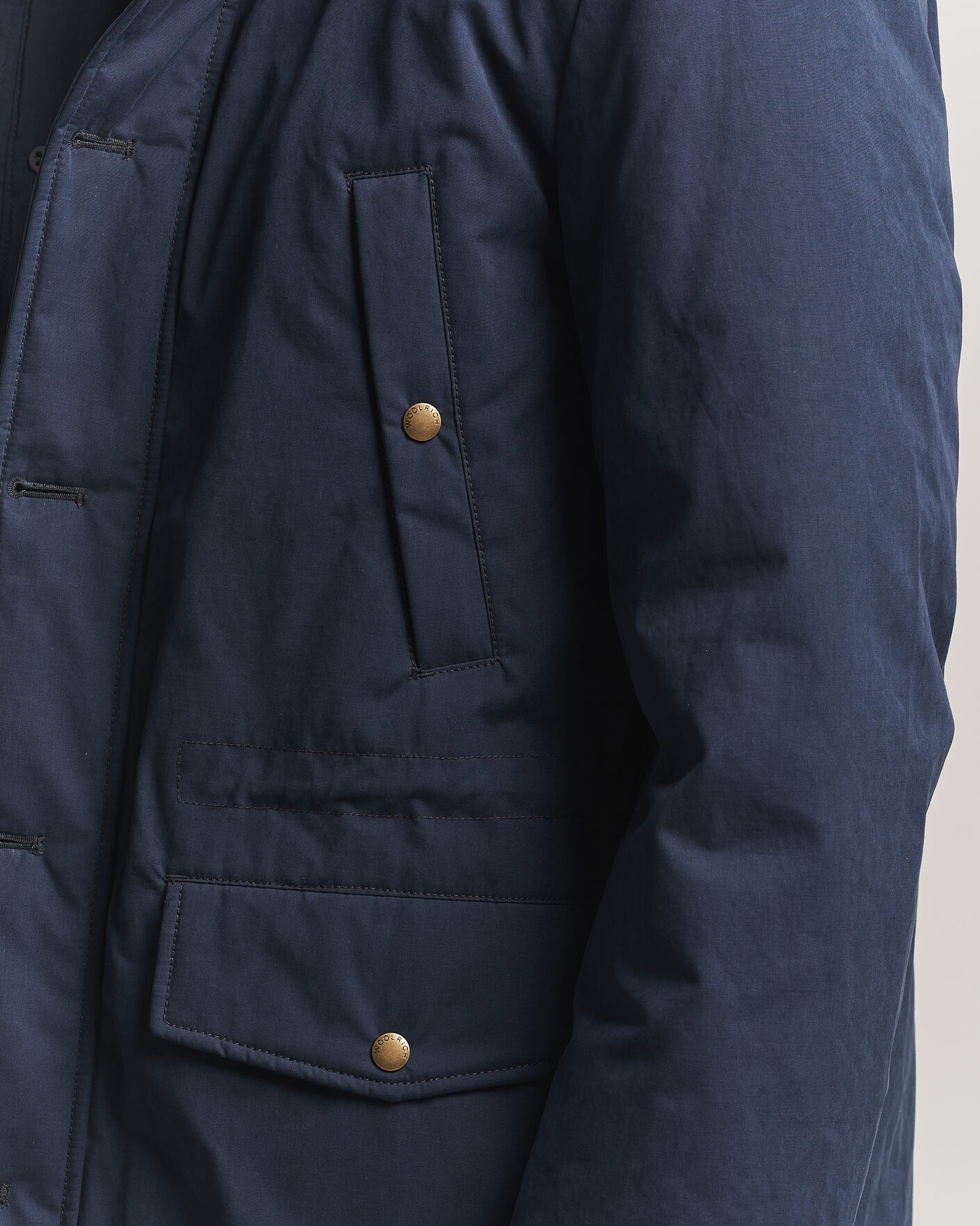 Herren | Jacken | Woolrich | Mountain Cloth Parka Melton Blue