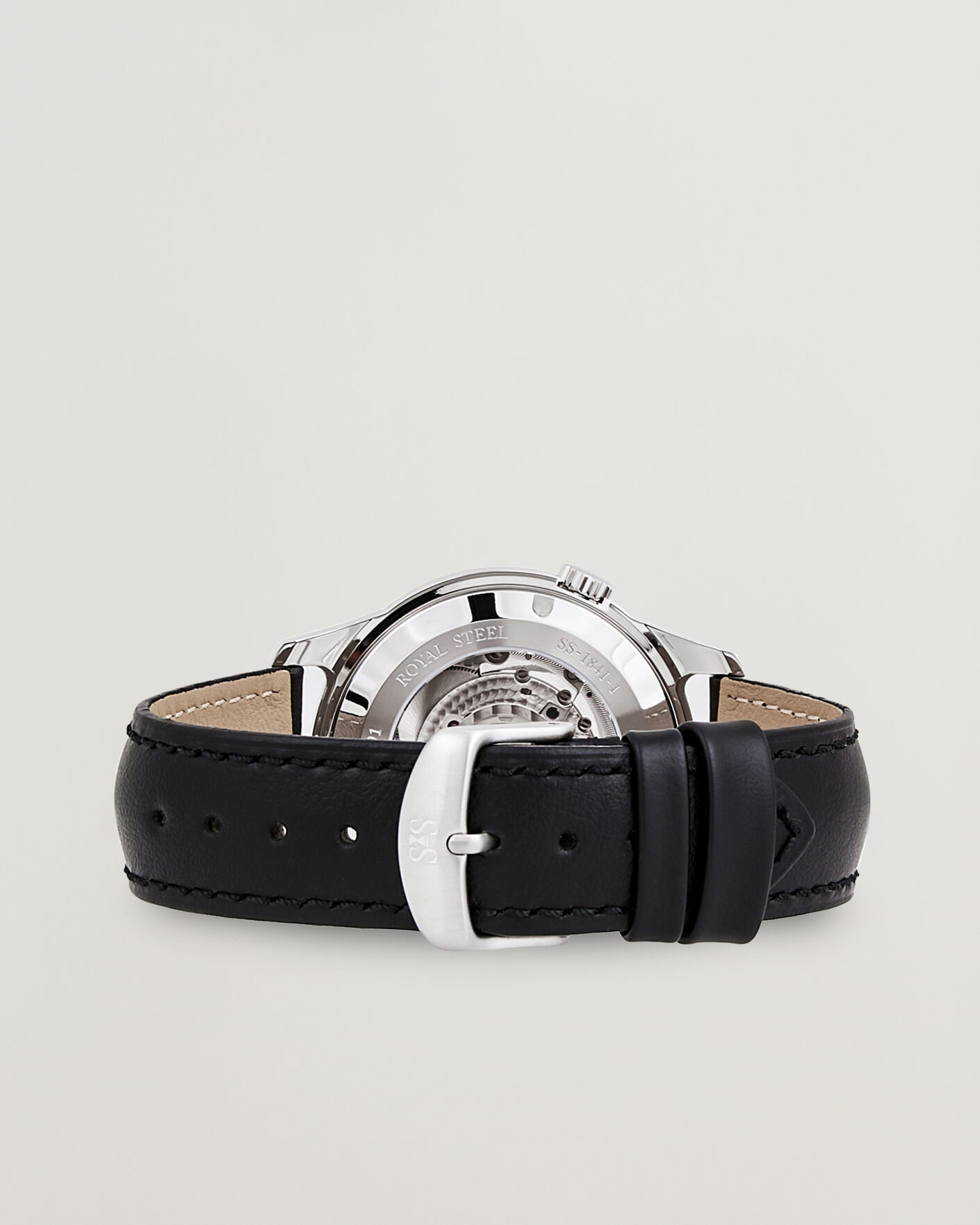 Herren | Sjöö Sandström Royal Steel 41mm Black Calf | Sjöö Sandström | Royal Steel 41mm Black Calf