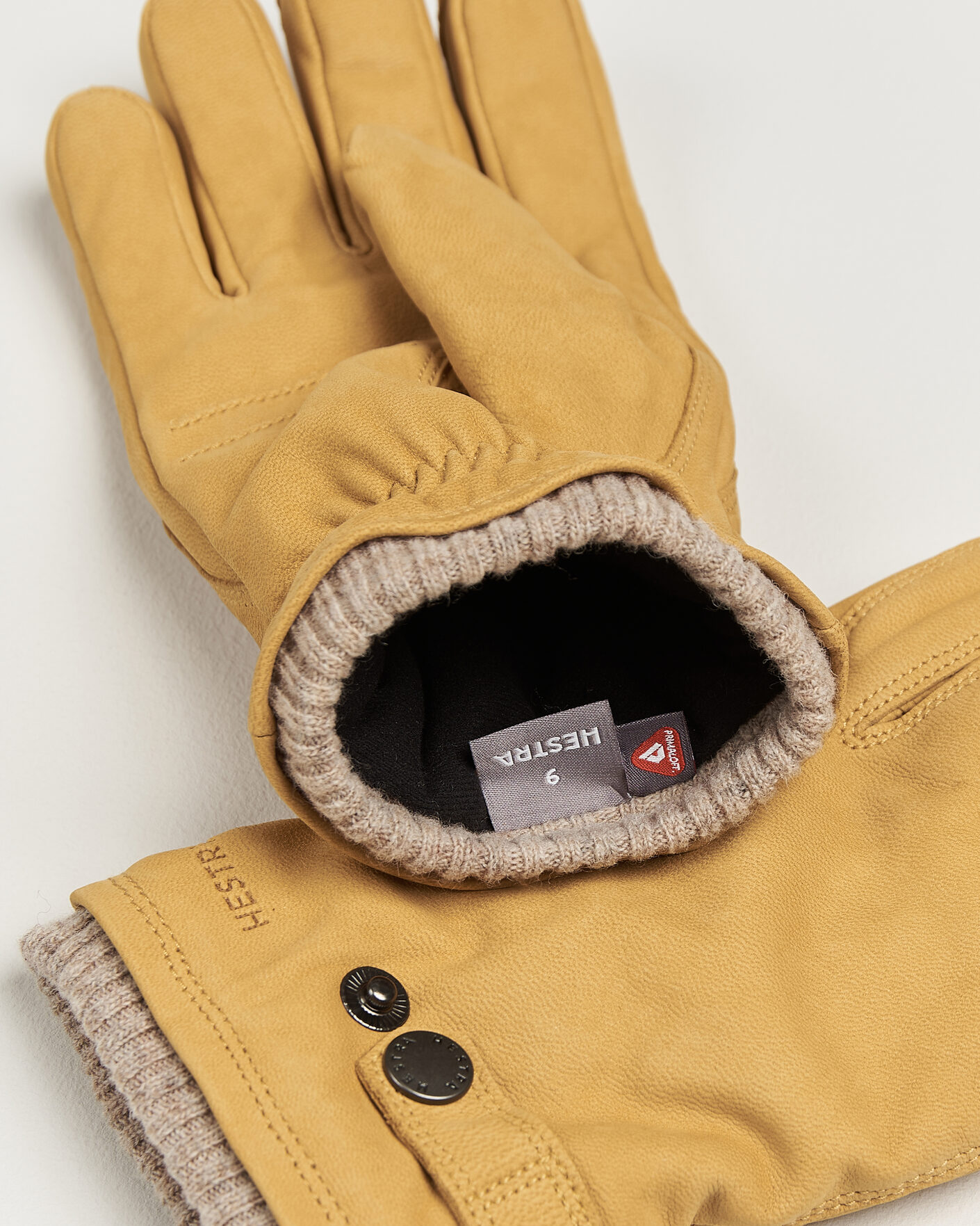 Herren | Handschuhe | Hestra | Bergvik Fleece Liner Buckle Nubuck Glove Tan