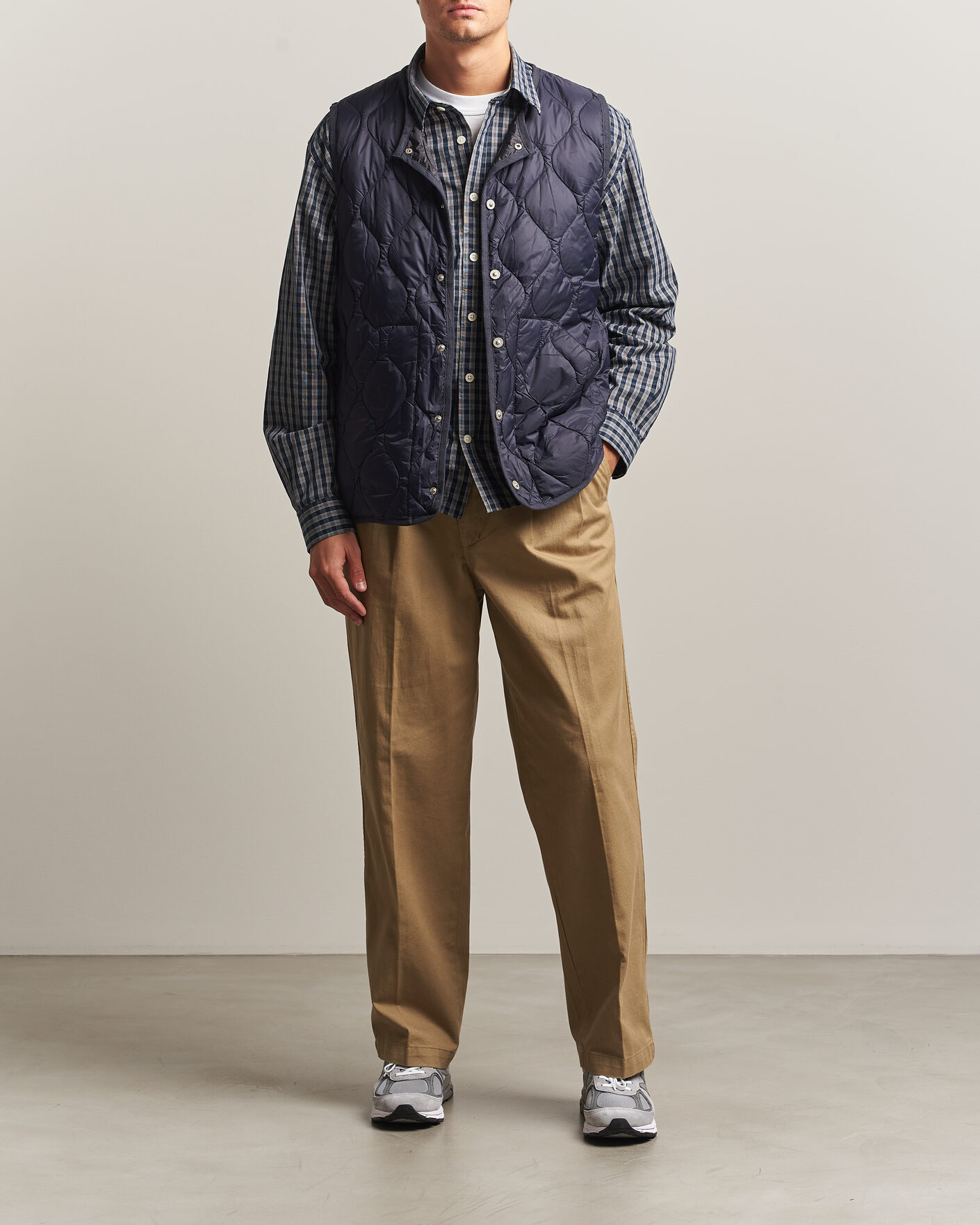 Herren | Westen | TAION | Military Crew Neck Down Vest Dark Navy