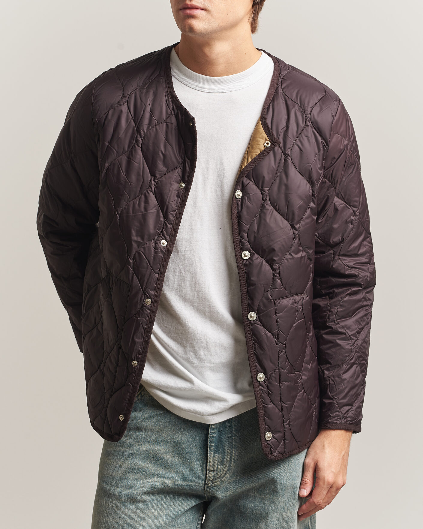 Herren | Jacken | TAION | Military Crew Neck Down Jacket Dark Choco