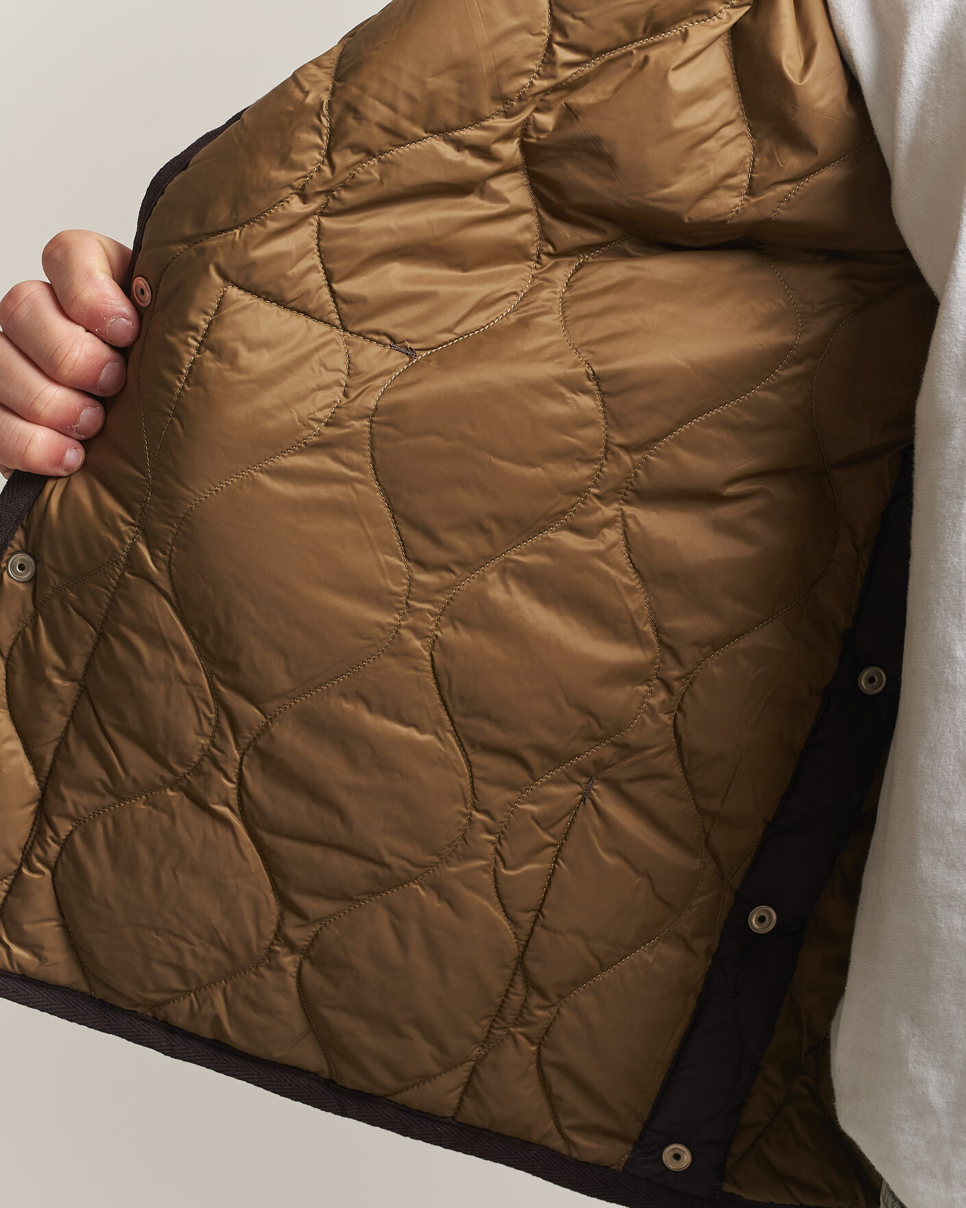Herren | Jacken | TAION | Military Crew Neck Down Jacket Dark Choco