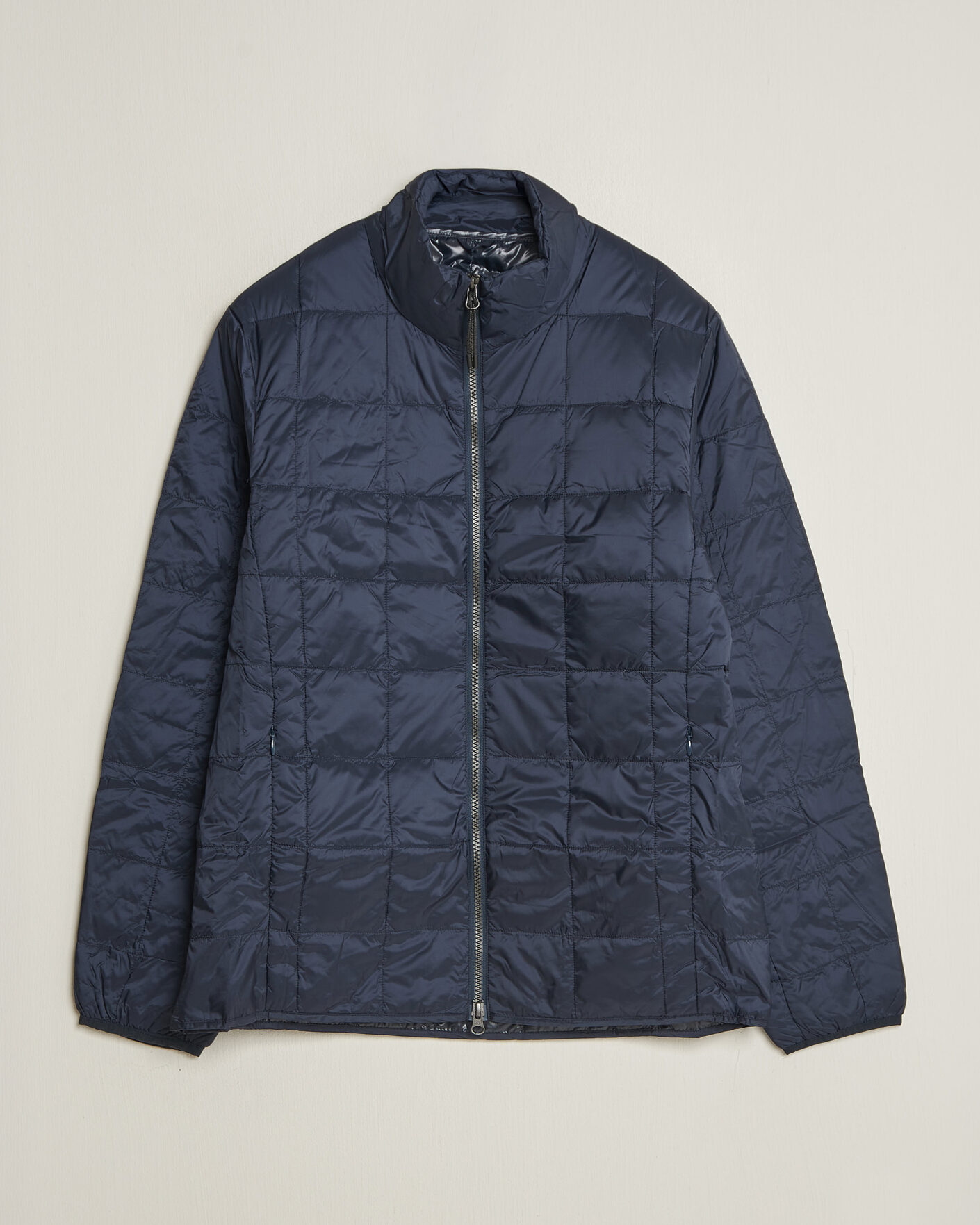 Herren | Jacken | TAION | High Neck Full Zip Lightweight Down Jacket Dark Navy