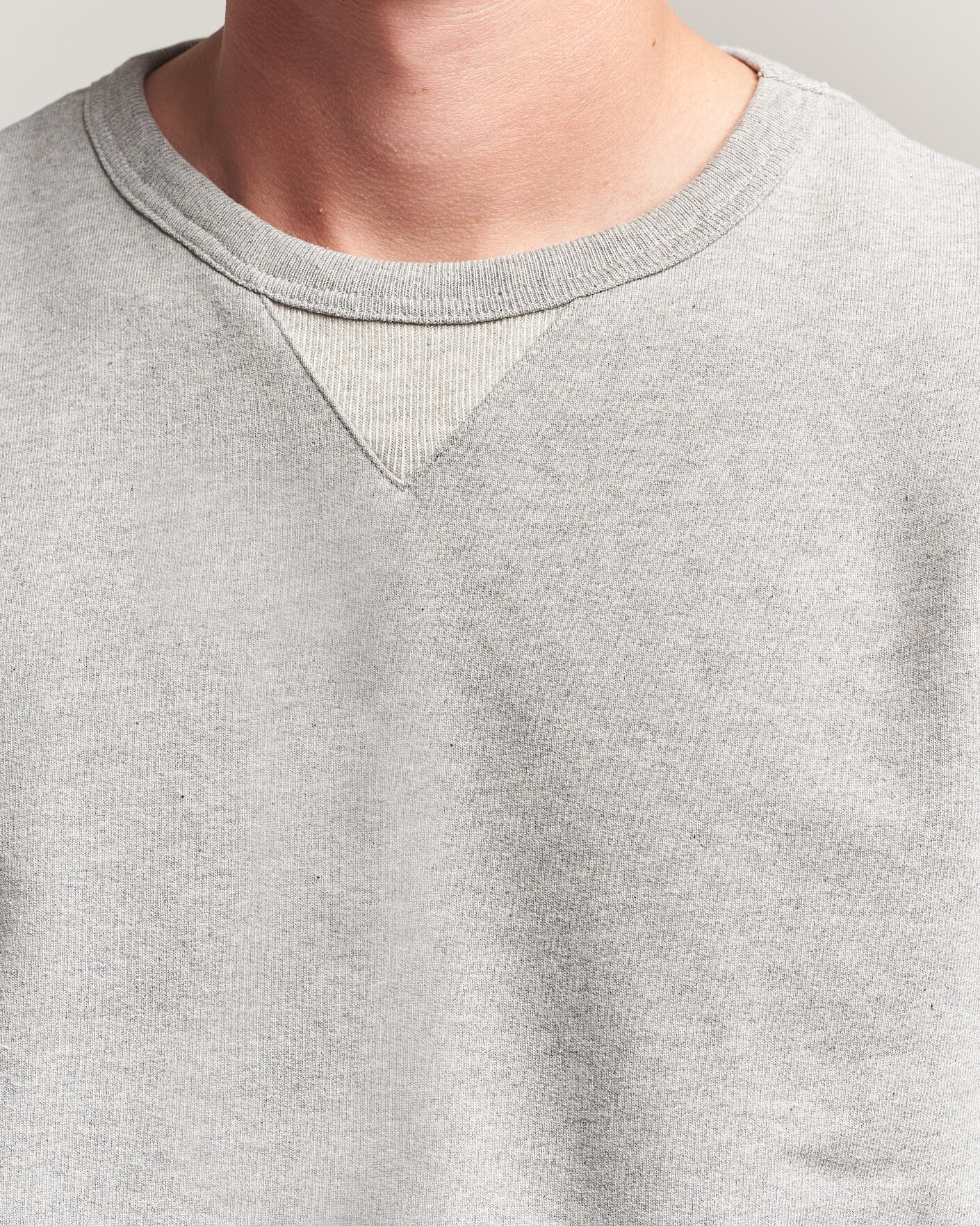 Herren | Pullover | Merz b. Schwanen | Vintage Machine Sweatshirt Grey Melange