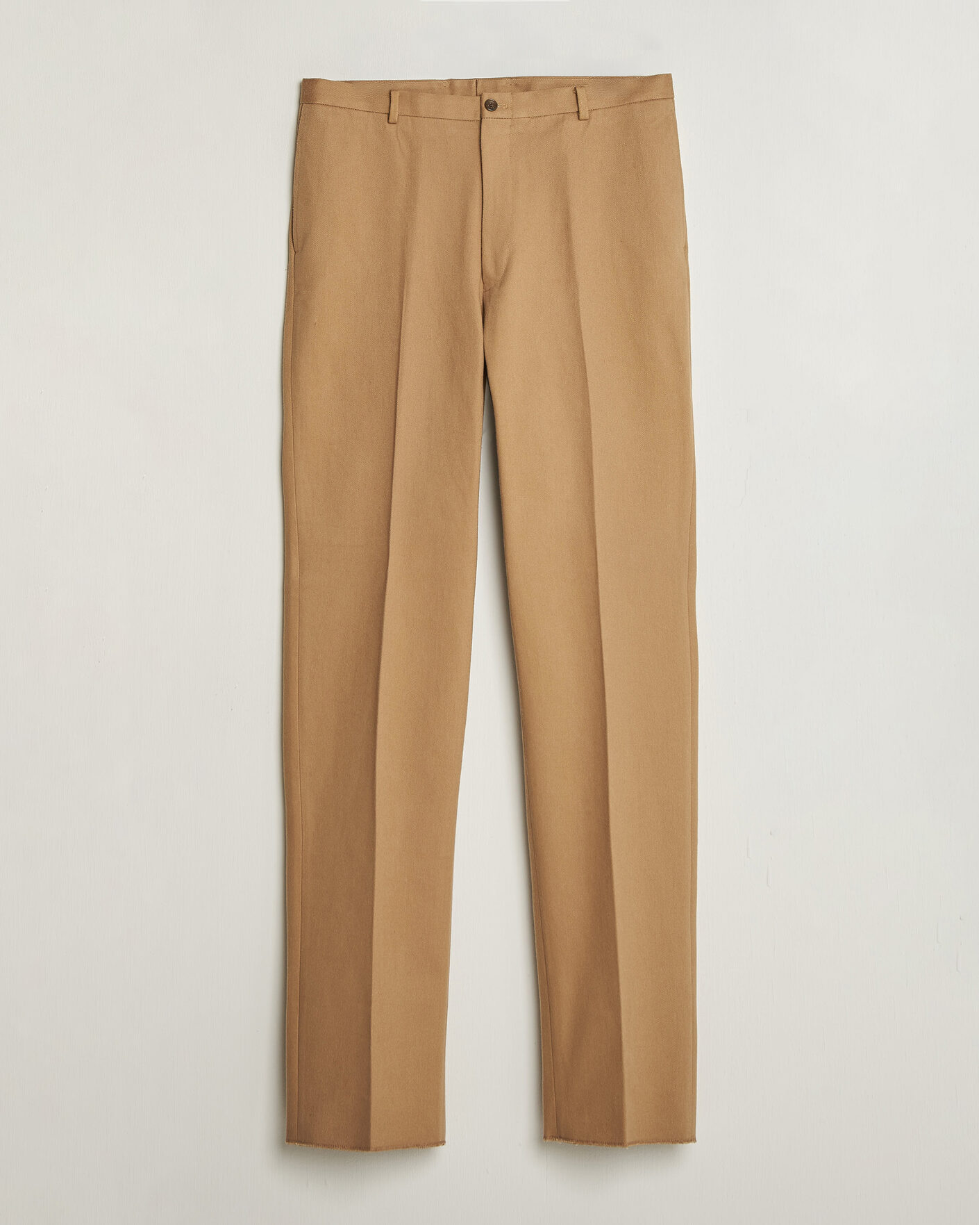 Herren | Hosen | Kamakura Shirts | Brushed Cotton Twill Ivy Trousers Beige
