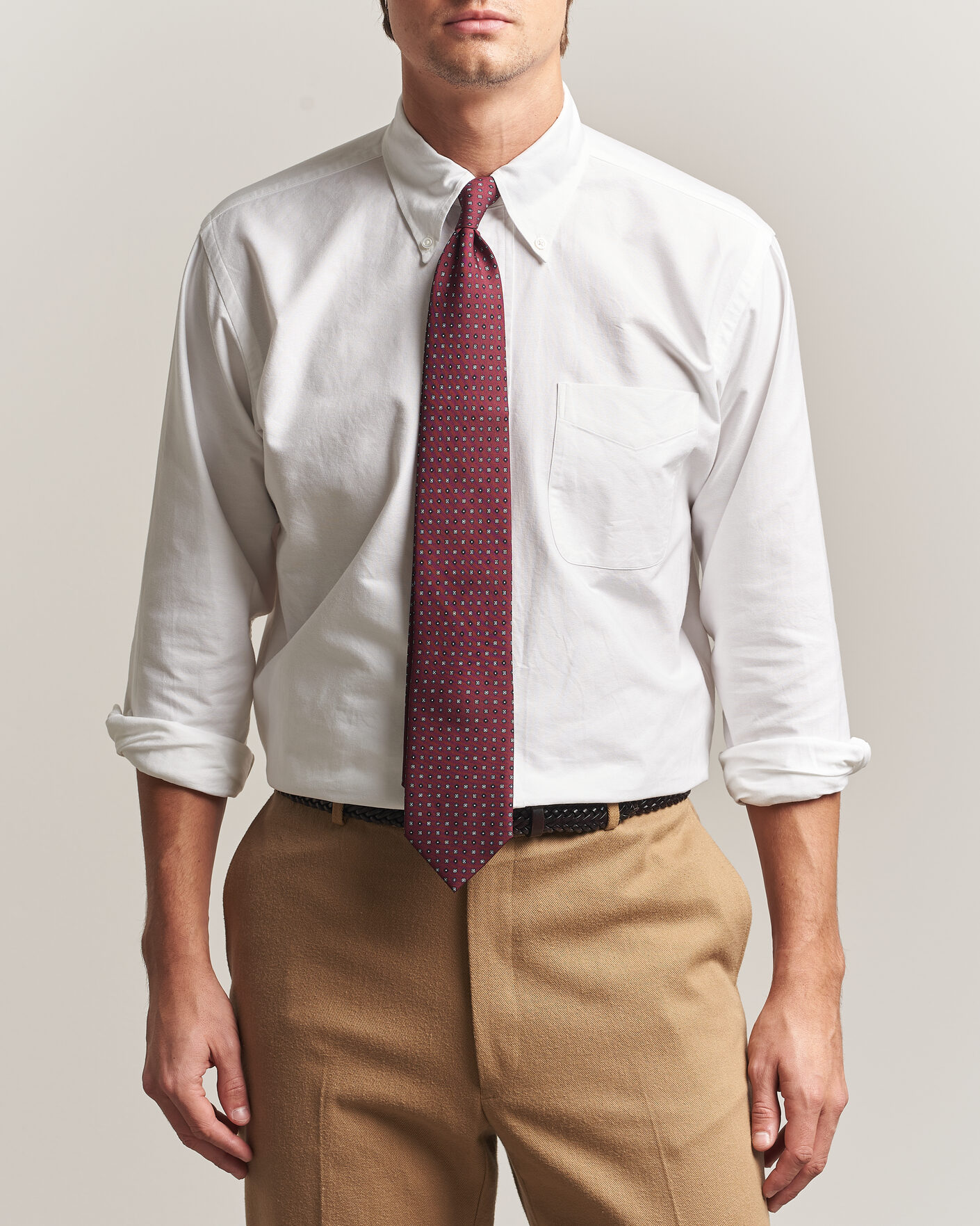 Herren | Hemden | Kamakura Shirts | Ametora Japanese Oxford BD Shirt White